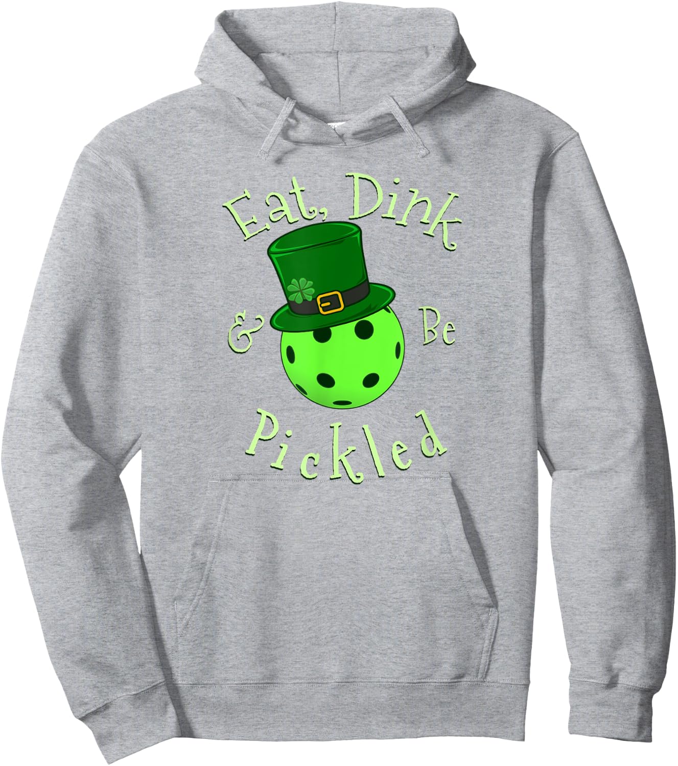 St Patricks Day Pickleball Hoodie - Hoodie | Ash