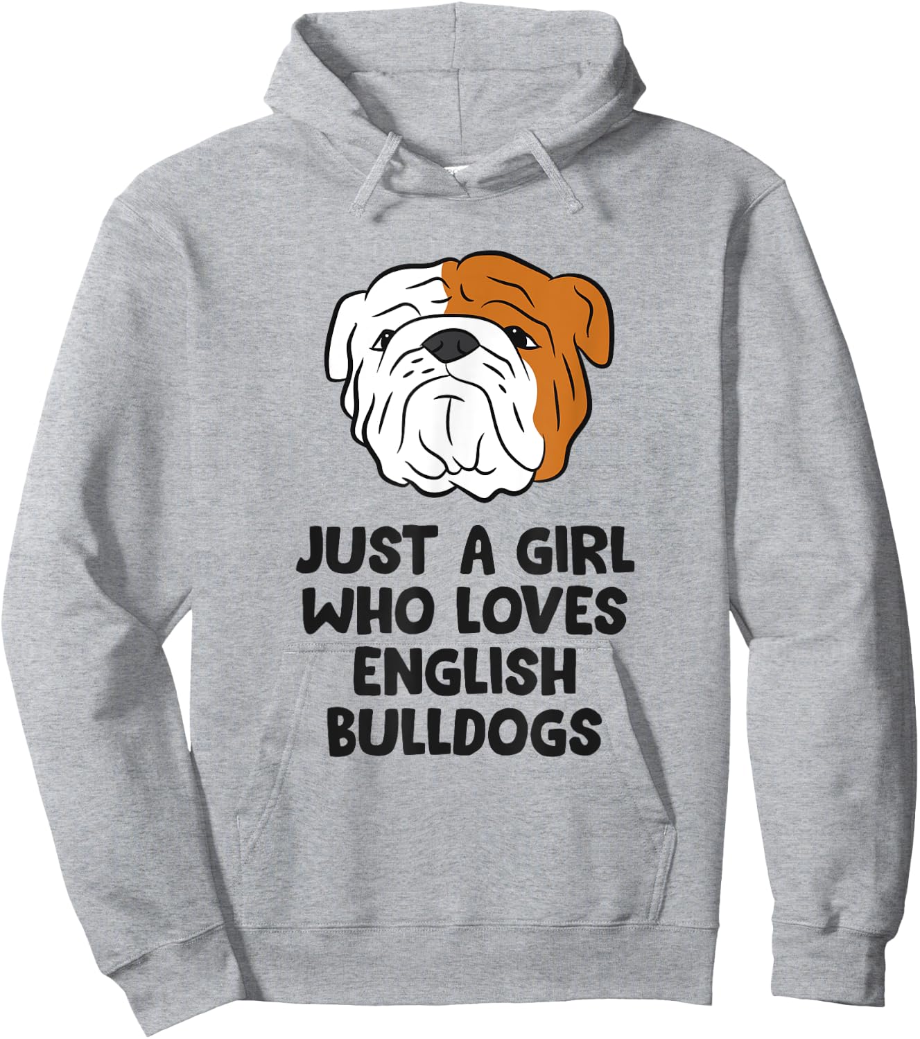 Just A Girl Who Loves English Bulldogs Hoodie - Hoodie | Ash