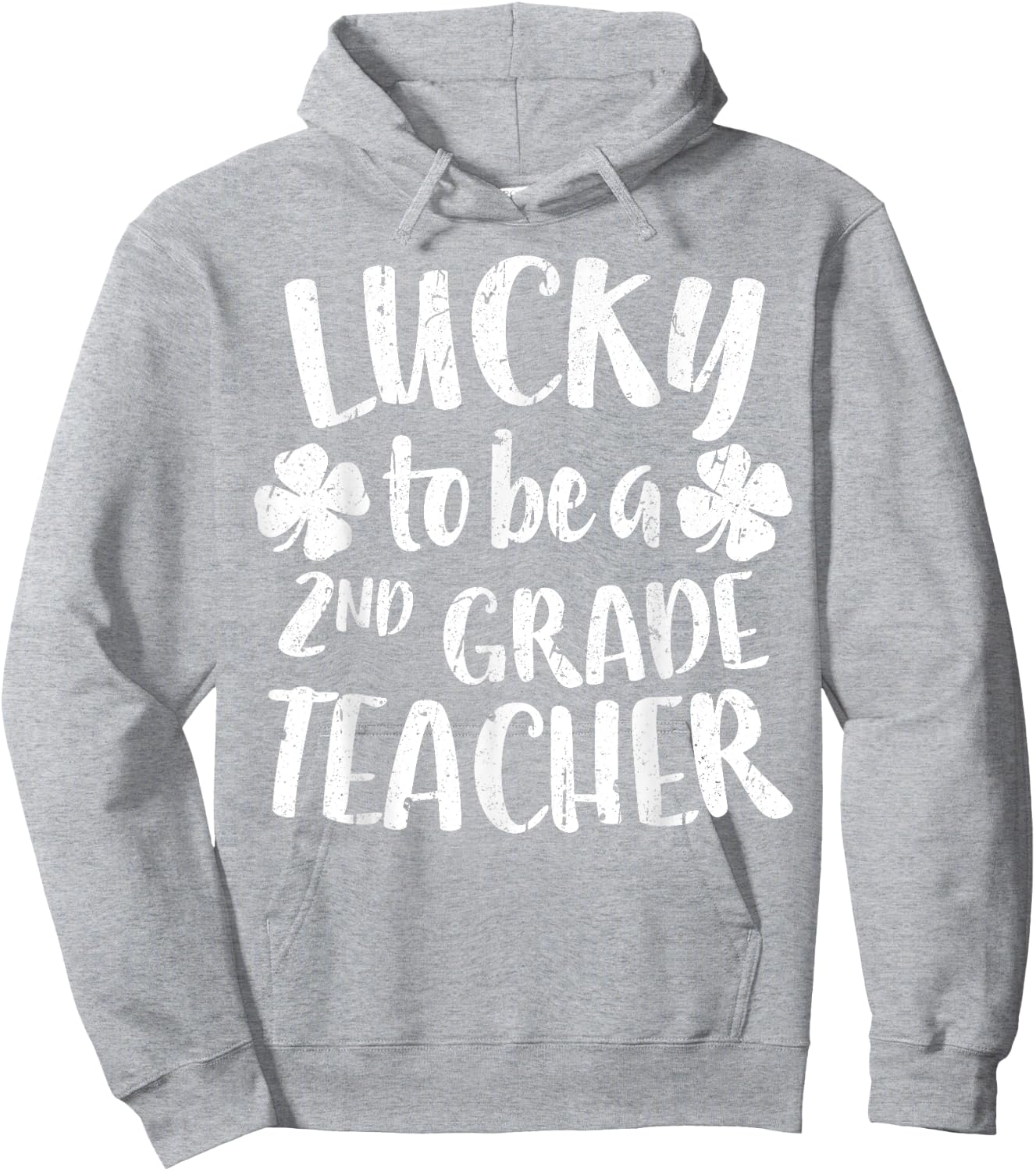 Lucky To Be A 2nd Grade Teacher Shirt Second Grade Men Women Hoodie - Hoodie | Ash