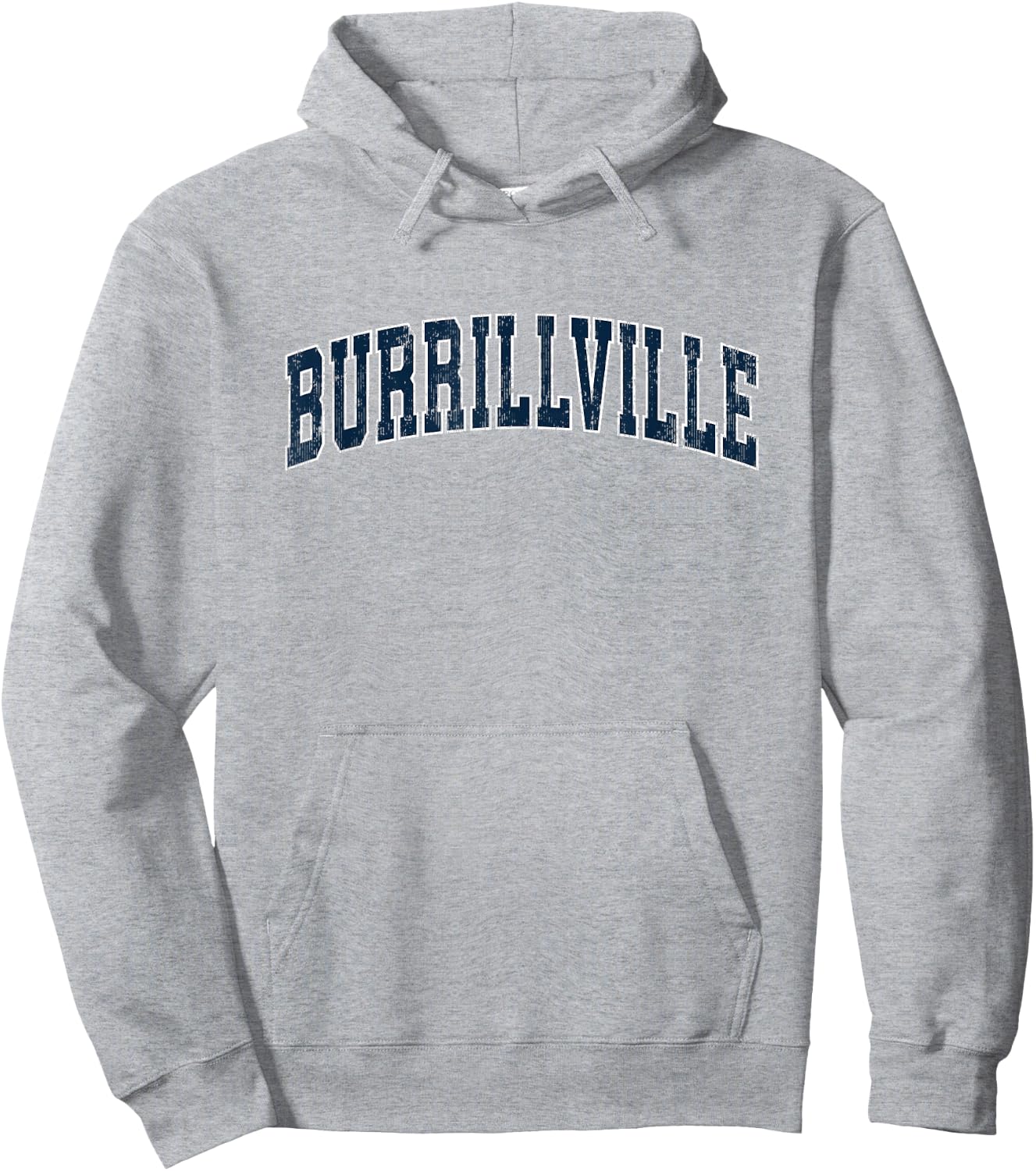Burrillville Rhode Island RI Vintage Sports Design Navy Desi Hoodie - Hoodie | Ash