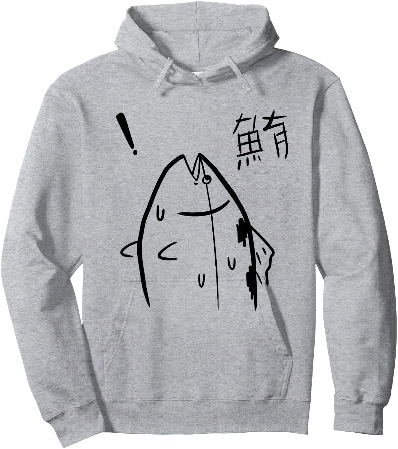Harajuku Fish Manga Fish Graphic Design Hoodie - Hoodie | Ash