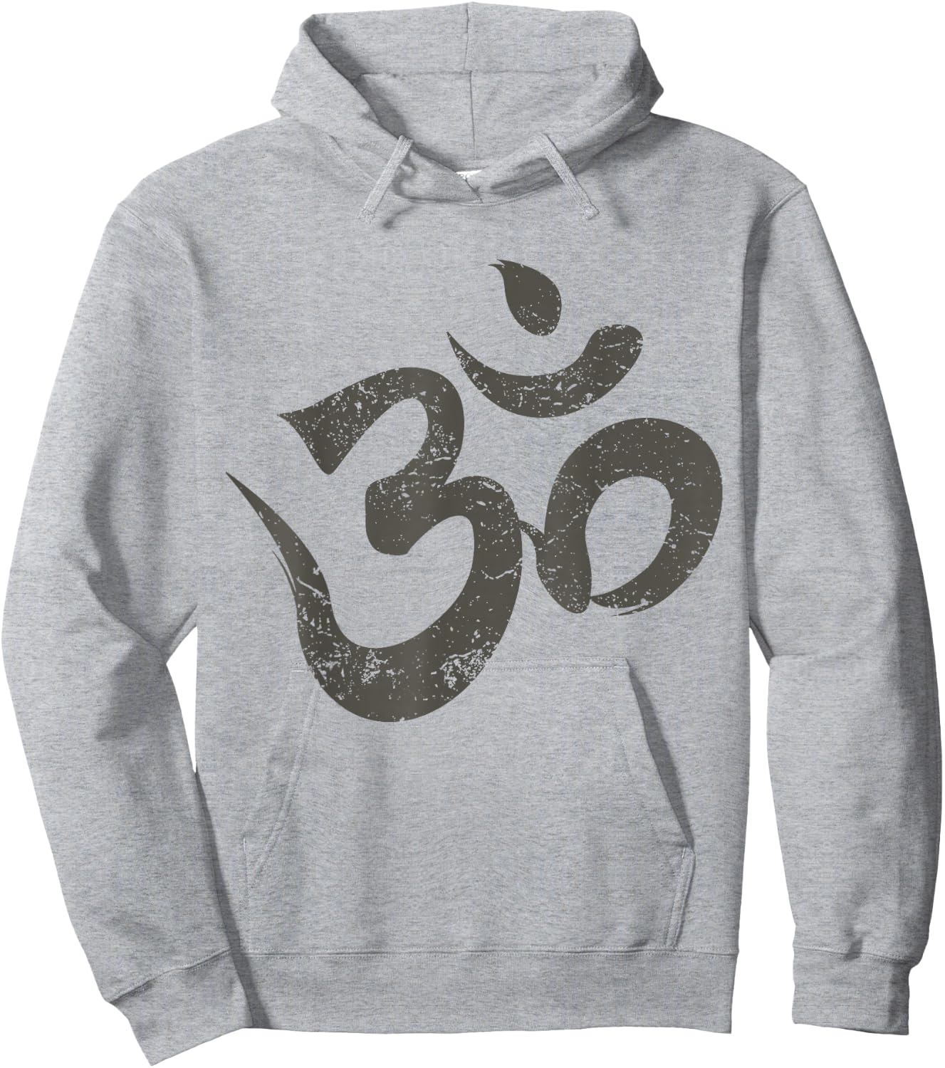 Vintage Om Meditation Spiritual Indian Yoga Symbol Om Hoodie - Hoodie | Ash