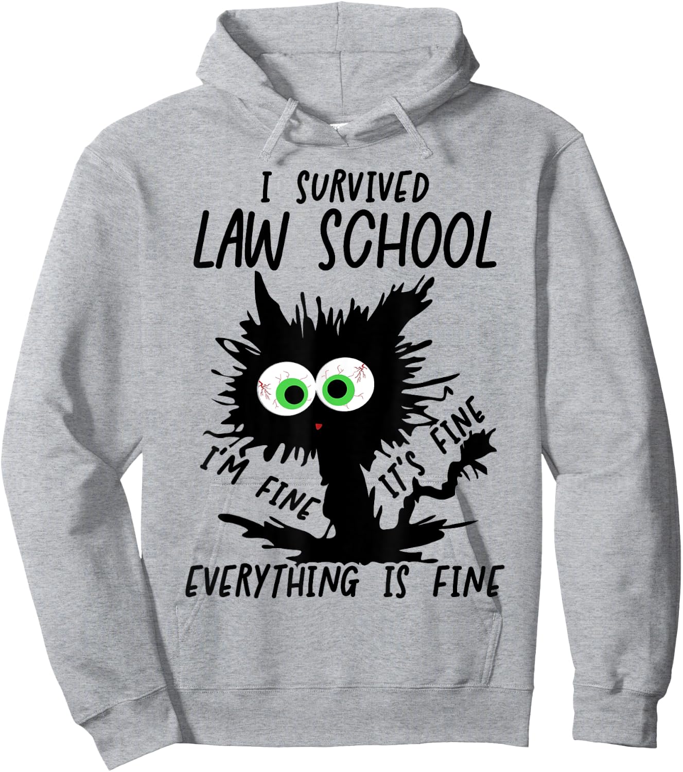 I Survived Law School Graduation 2025 2026 Hoodie - Hoodie | Ash