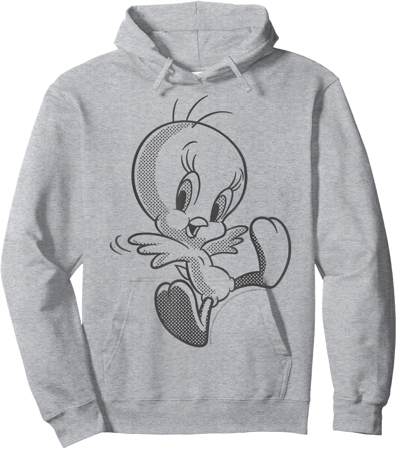 Looney Tunes Tweety Bird Comic Style Portrait Hoodie - Hoodie | Ash
