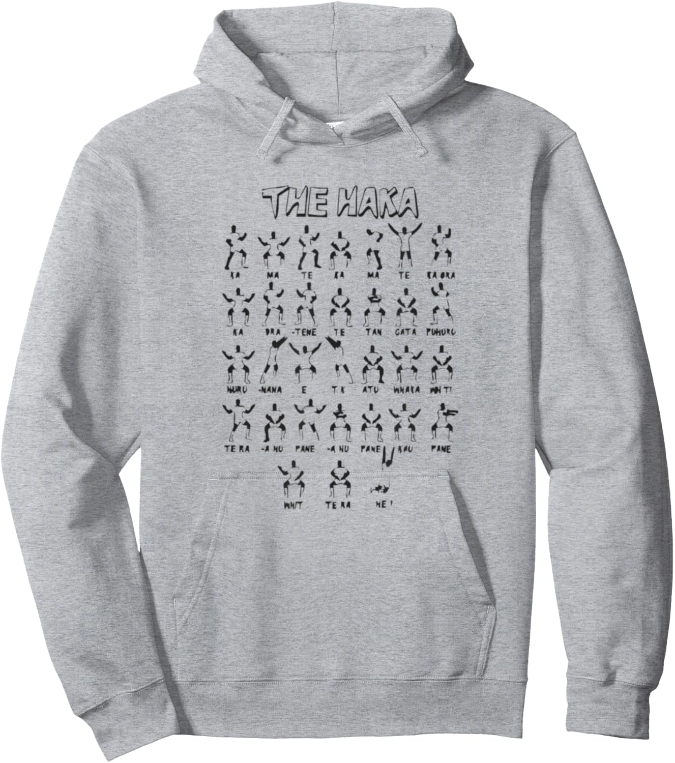 The Haka Poses Hoodie - Hoodie | Ash