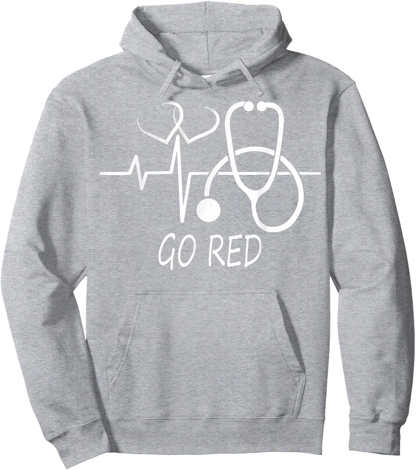 2026 February Heart Health Month American Heart Health Hoodie - Hoodie | Ash