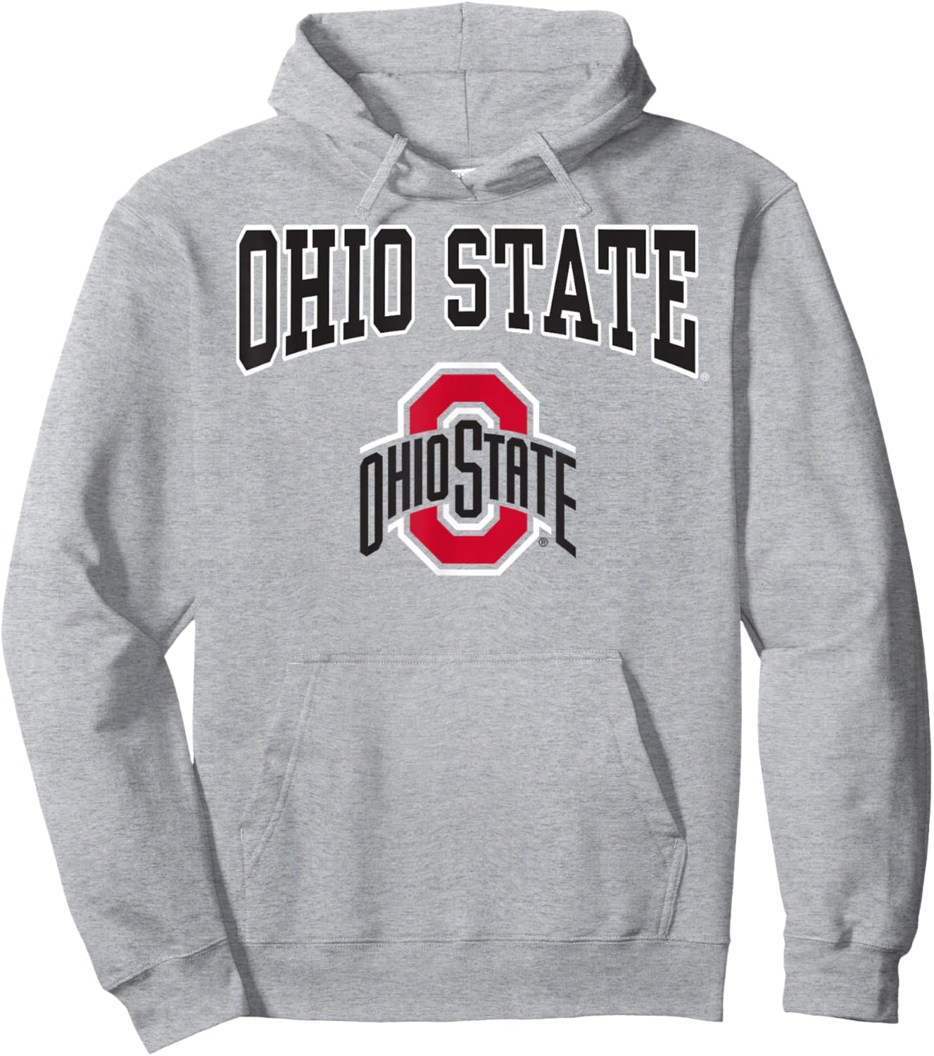 Ohio State Buckeyes Arch Logo Gray Officially Licensed Hoodie - Hoodie | Ash