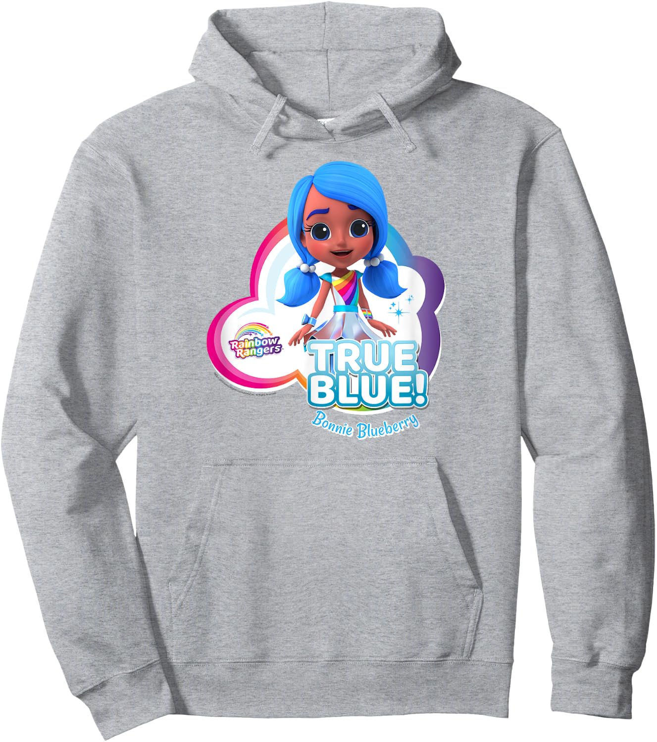 Rainbow Rangers Bonnie Blueberry "True Blue!" Hoodie - Hoodie | Ash