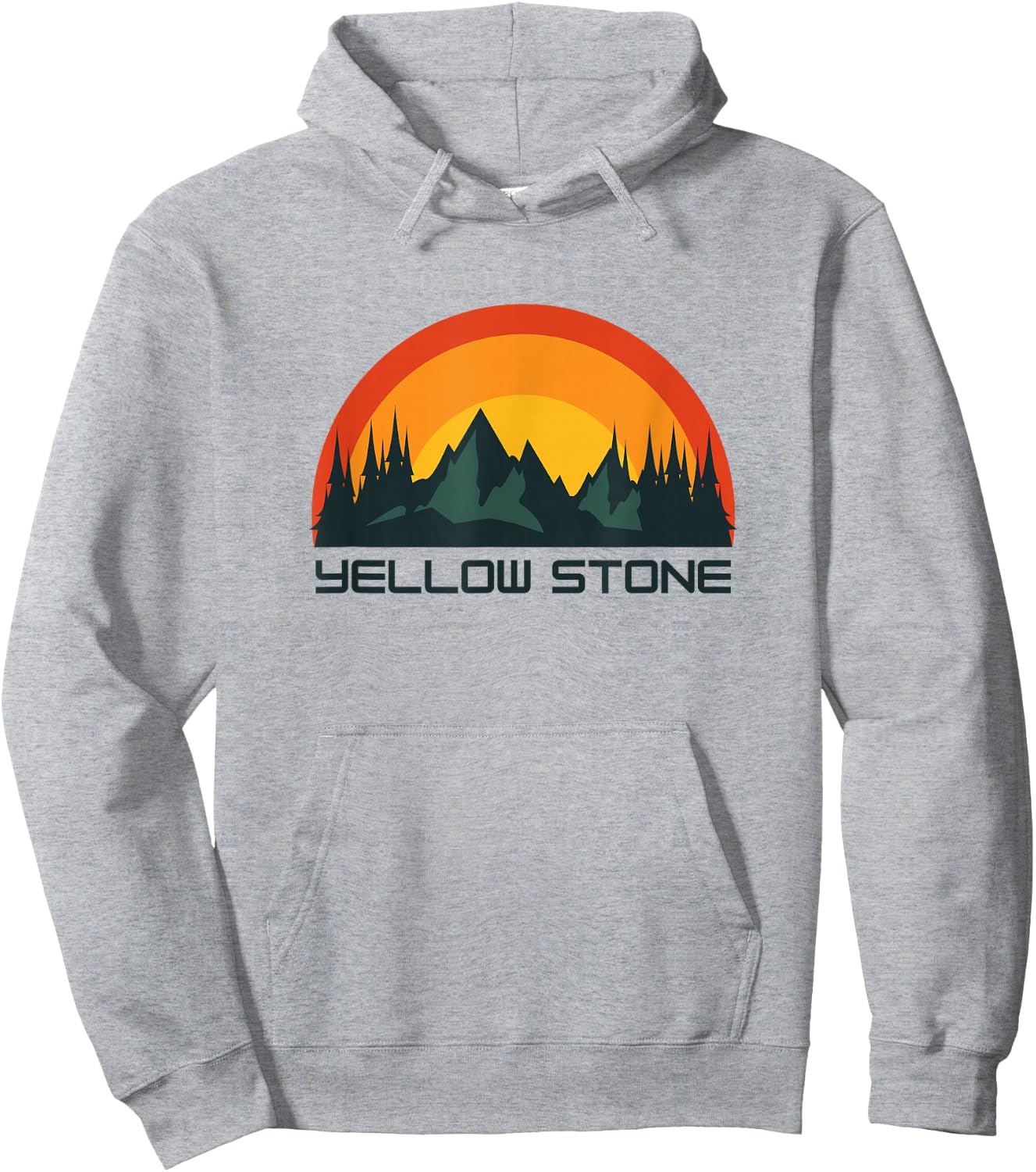 Yellow Stone National Park Hoodie - Hoodie | Ash