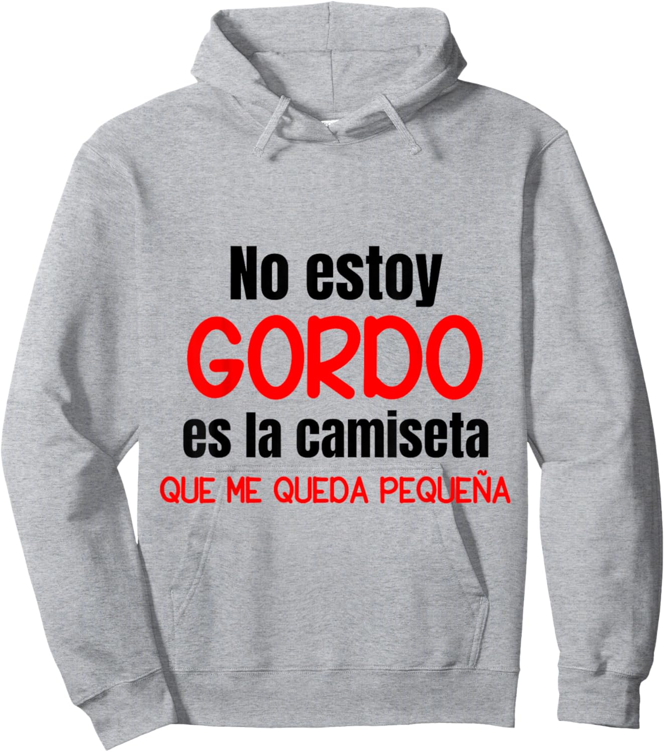 Regalo Divertido Hombre No Estoy Gordo Hoodie - Hoodie | Ash