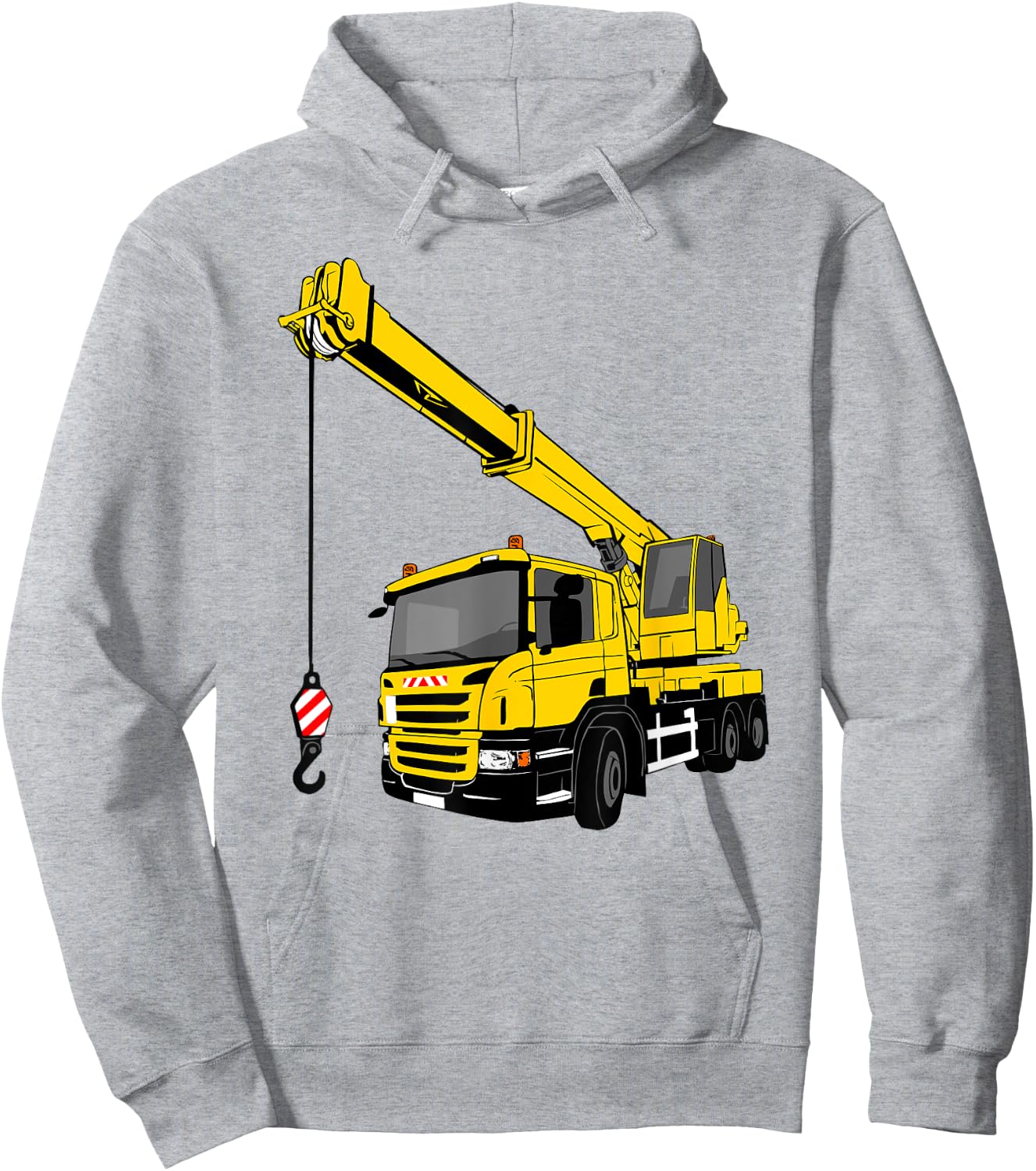Crane car, carrane, crane, truck Hoodie - Hoodie | Ash