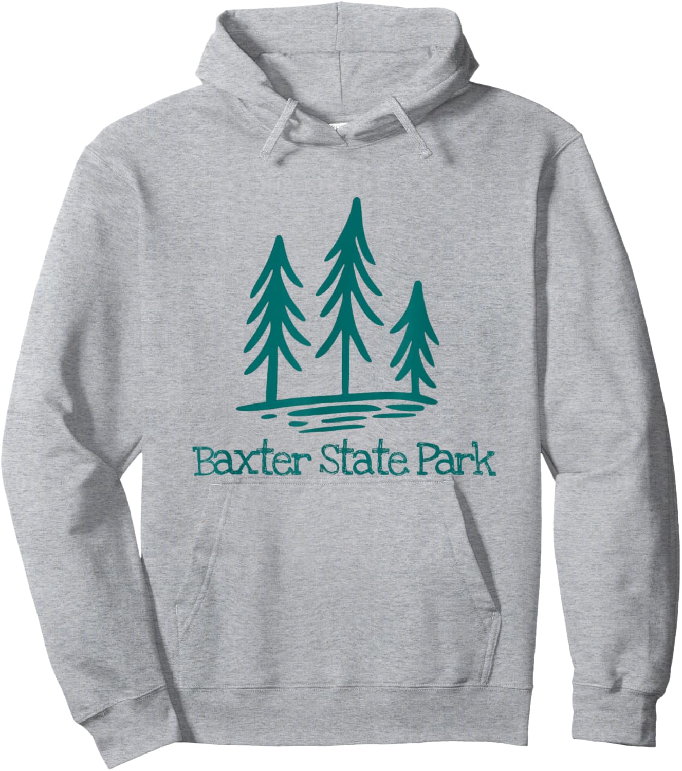 Baxter State Park Maine Hiking Camping Rustic Forest Woods Hoodie - Hoodie | Ash
