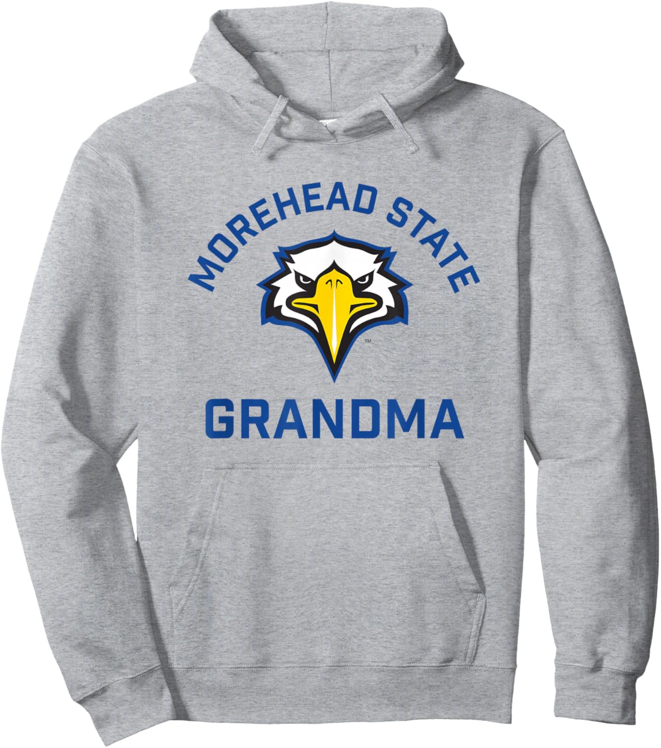 Morehead State University Eagles Arched Grandma Hoodie - Hoodie | Ash