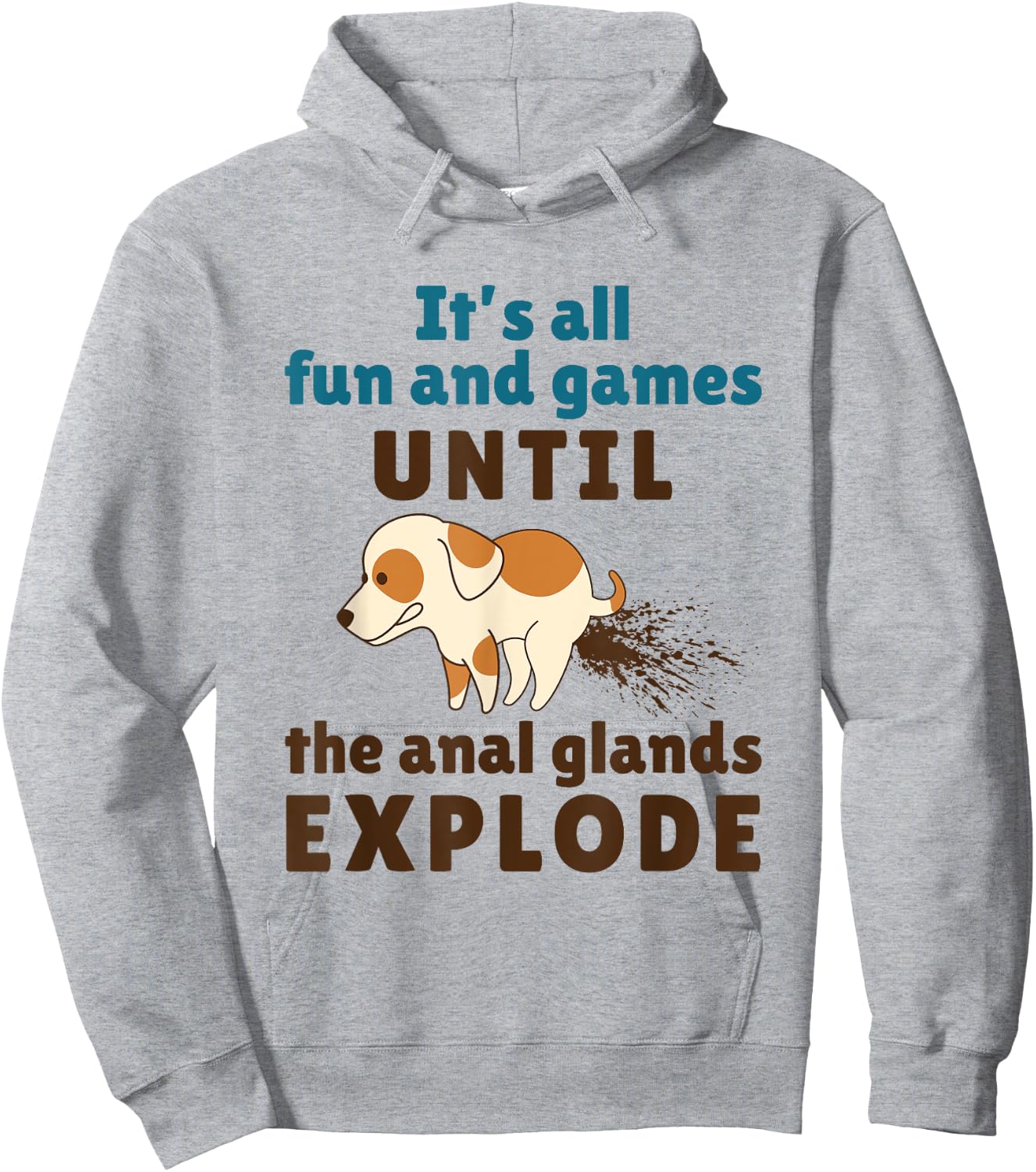 Vet Tech Veterinarian Veterinary Medicine Funny Anal Glands Hoodie - Hoodie | Ash