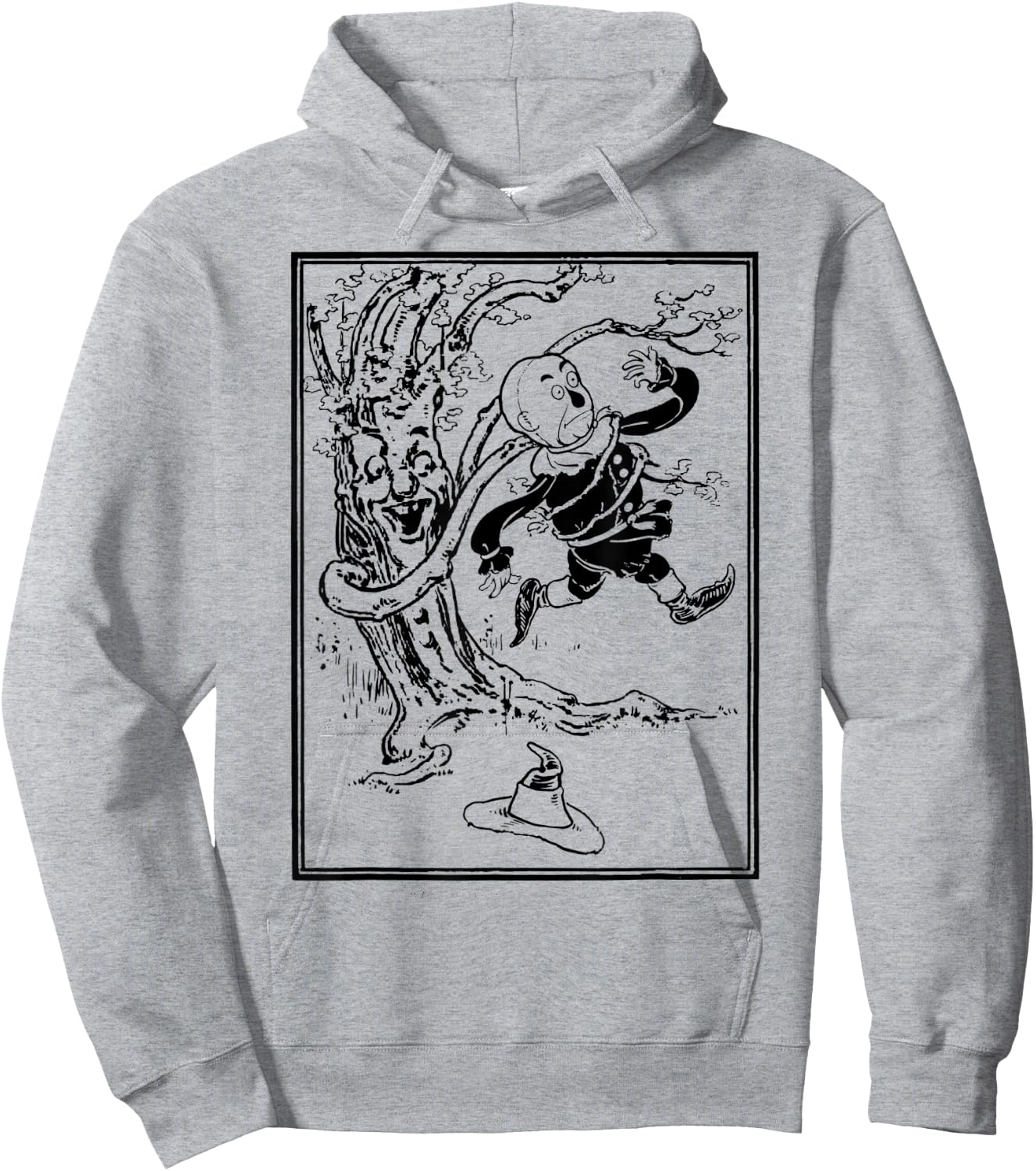 Emerald City Land of OZ Brick Road Wizard of OZ Scarecrow Hoodie - Hoodie | Ash