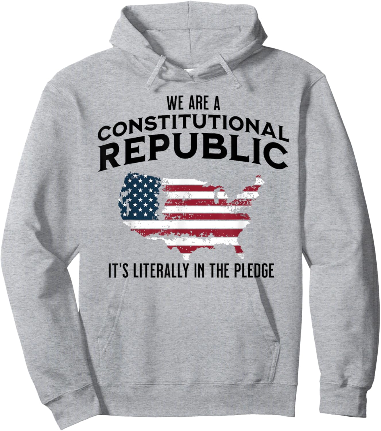 We Are A Constitutional Republic Republican Conservative Hoodie - Hoodie | Ash