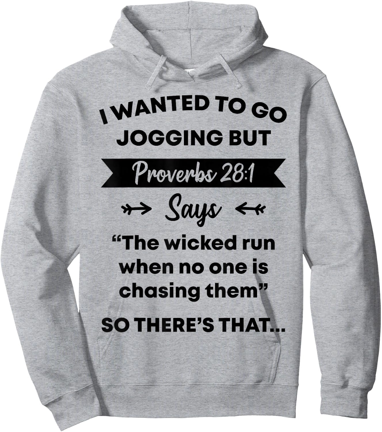 Funny Proverb Running Runner Religious Workout Runners Gift Hoodie - Hoodie | Ash