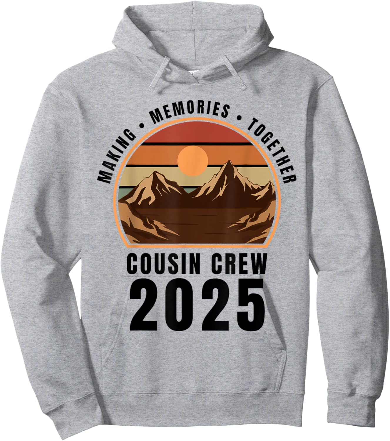 Cousin Crew Camp Family Camping Trip Matching Camper 2025 Hoodie - Hoodie | Ash