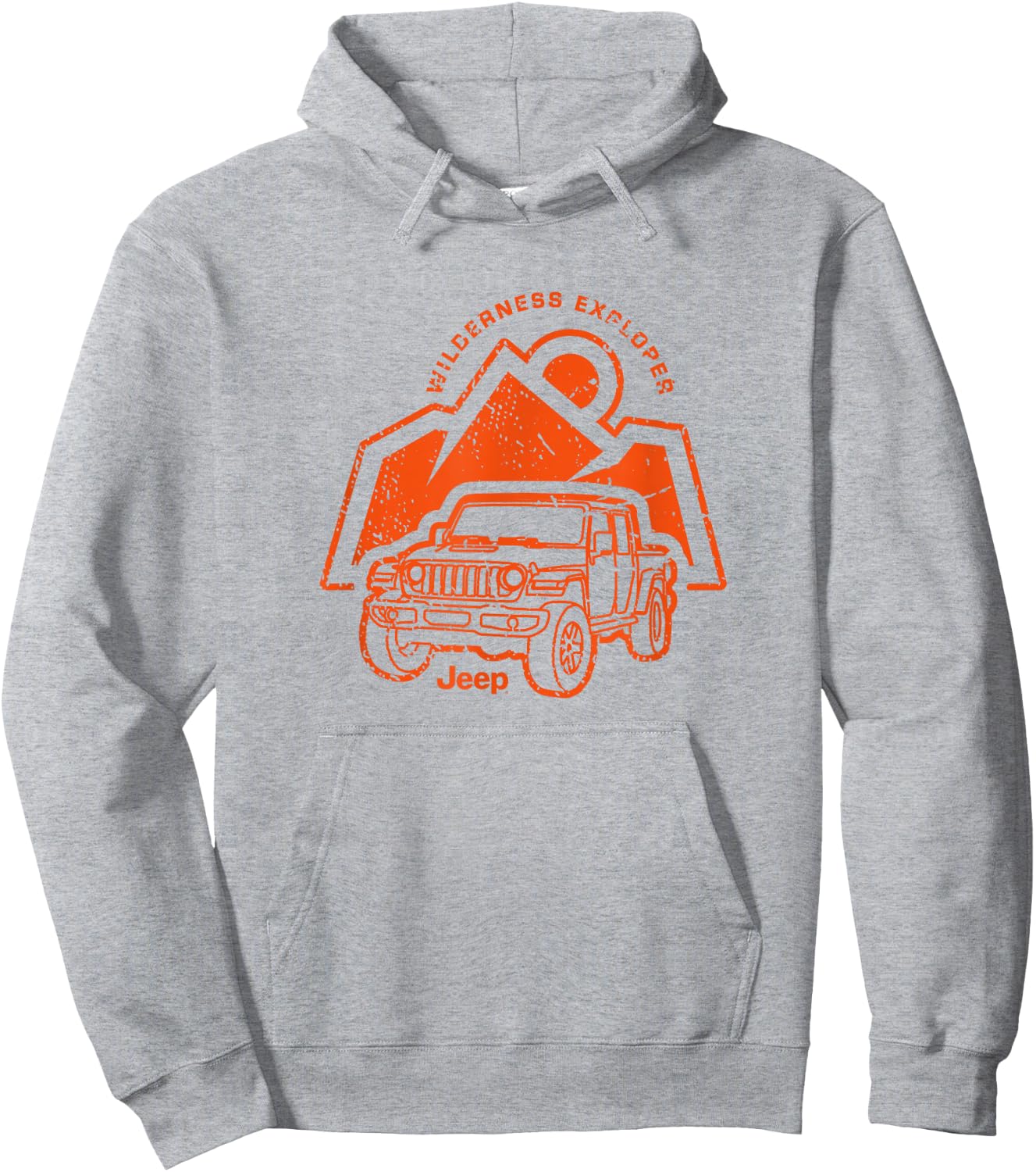Jeep Wilderness Explorer - Officially Licensed Hoodie - Hoodie | Ash