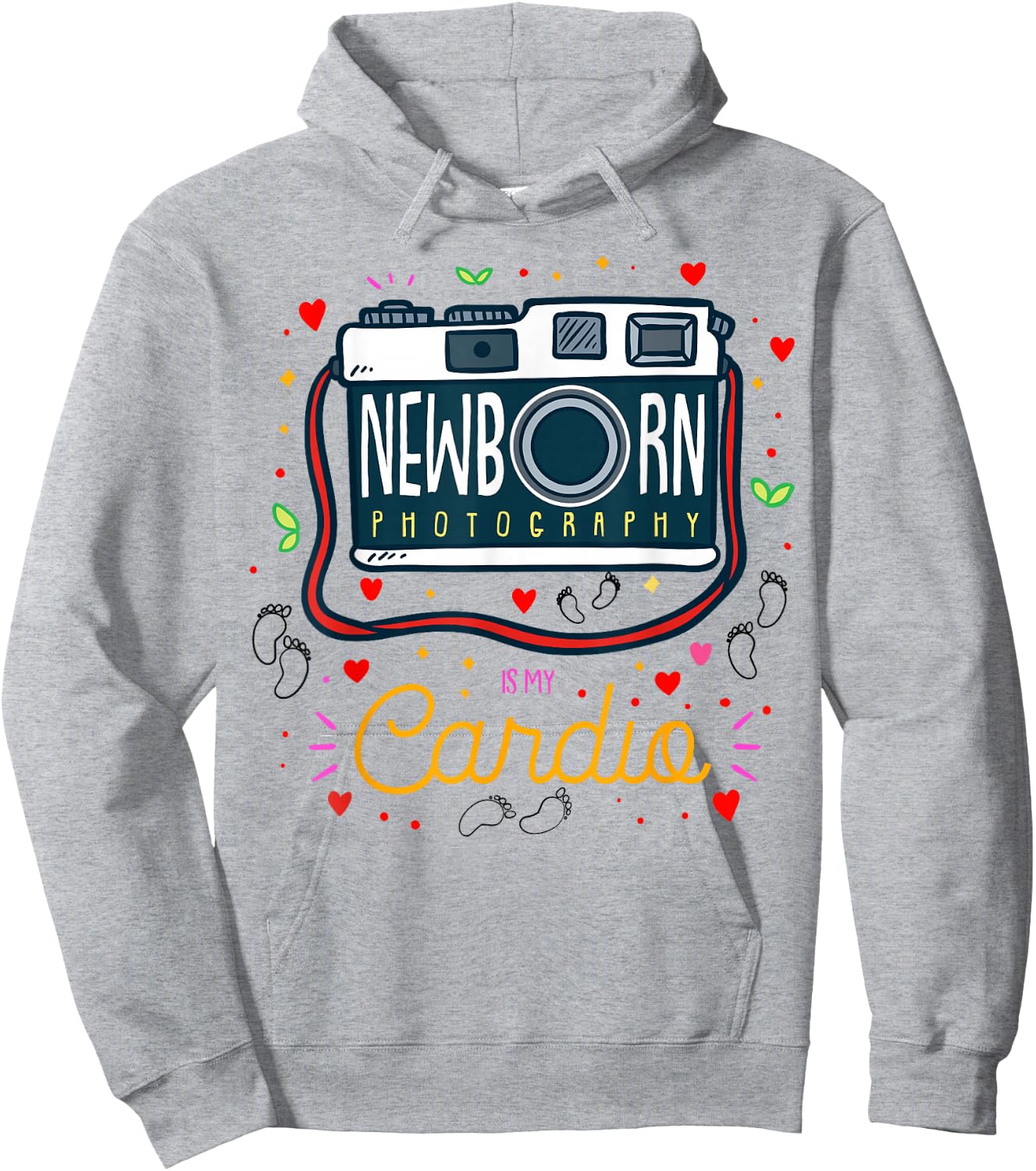 Baby Photographer Gift Newborn Photography Is My Cardio Hoodie - Hoodie | Ash