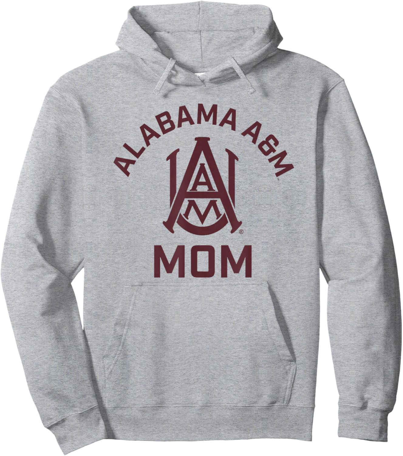 Alabama A&M University Bulldogs Arched Mom Hoodie - Hoodie | Ash