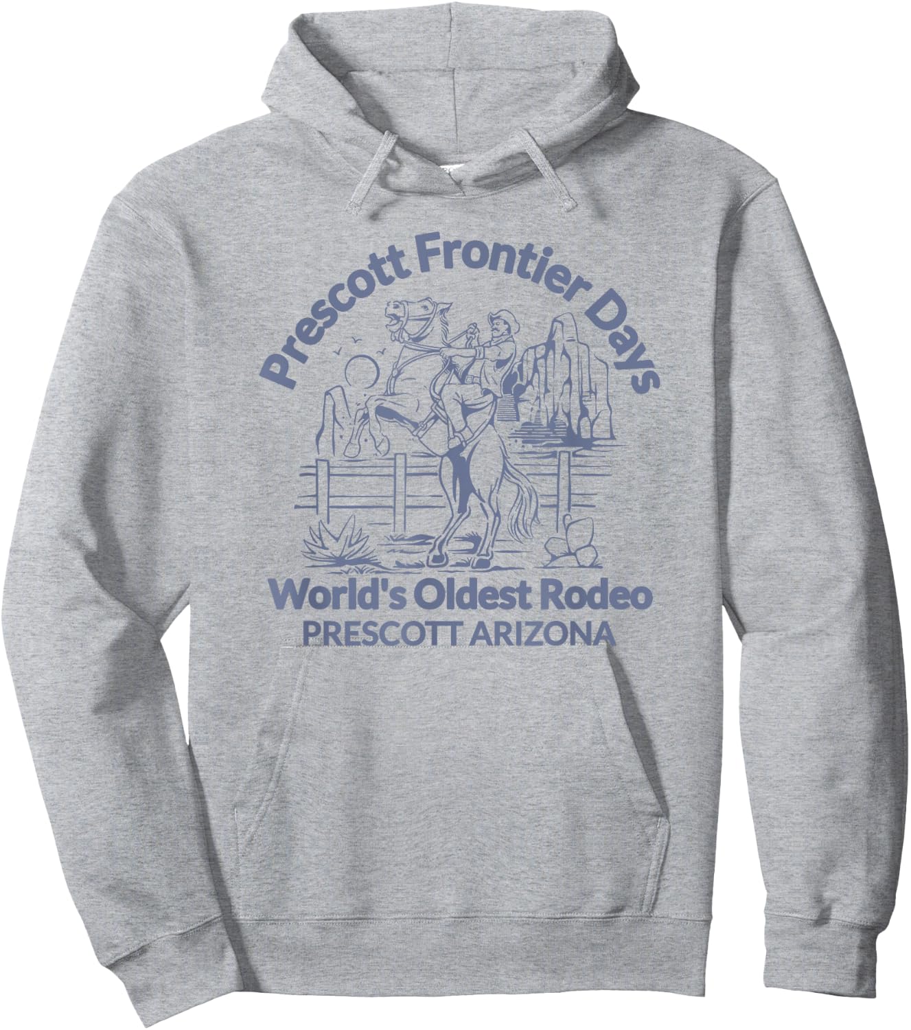 World's Oldest Rodeo AZ Prescott Arizona Frontier Days Hoodie - Hoodie | Ash