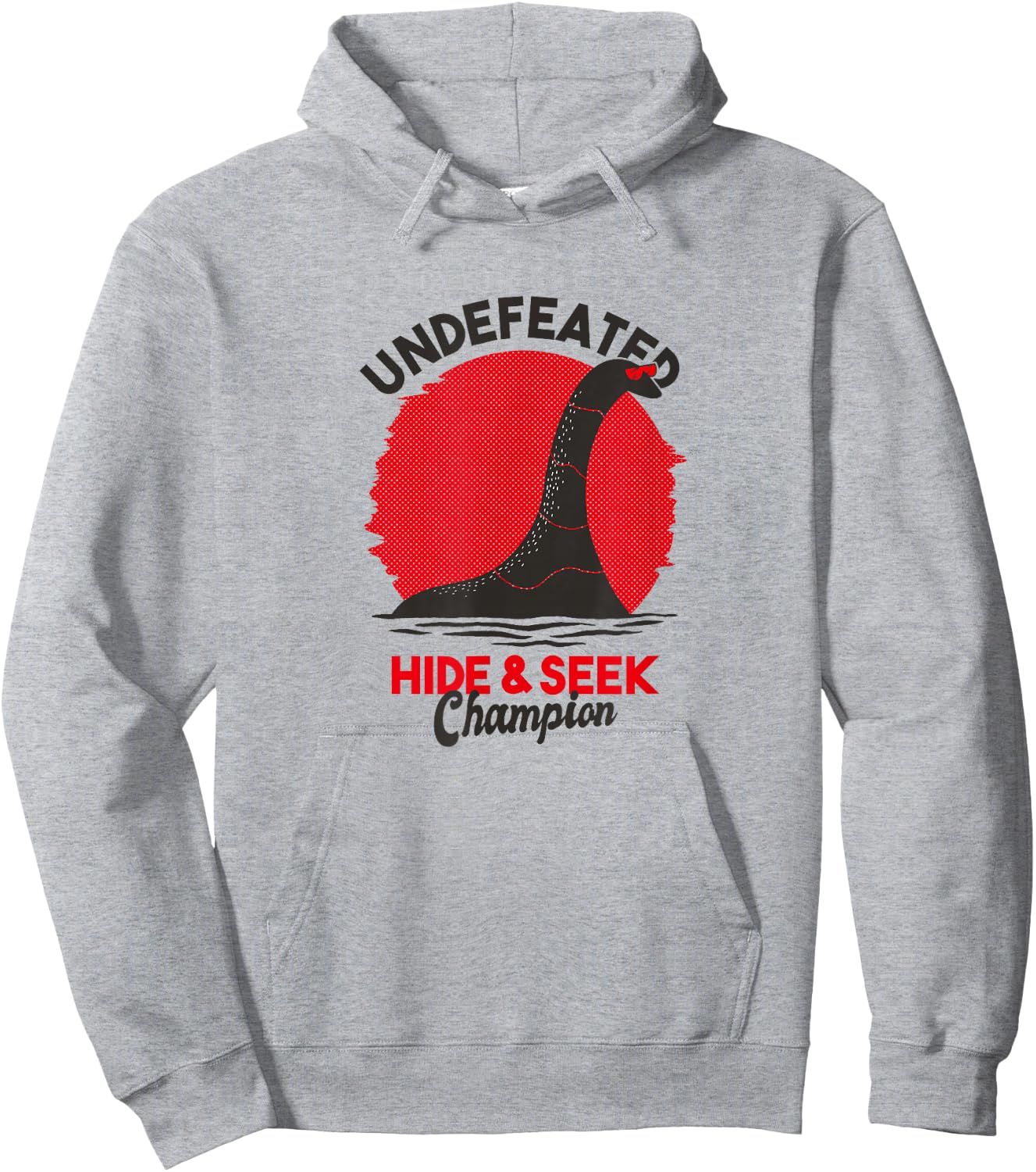 Undefeated Hide and Seek Champion Lochness Monster Nessie Hoodie - Hoodie | Ash