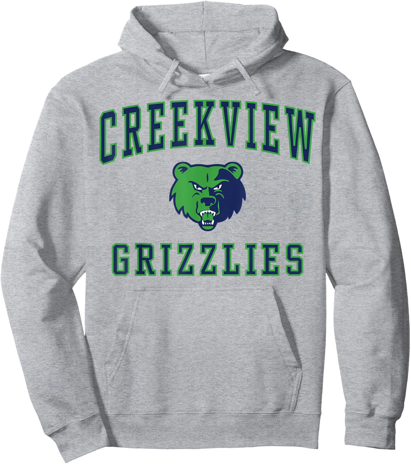 Creekview High School Grizzlies Hoodie - Hoodie | Ash