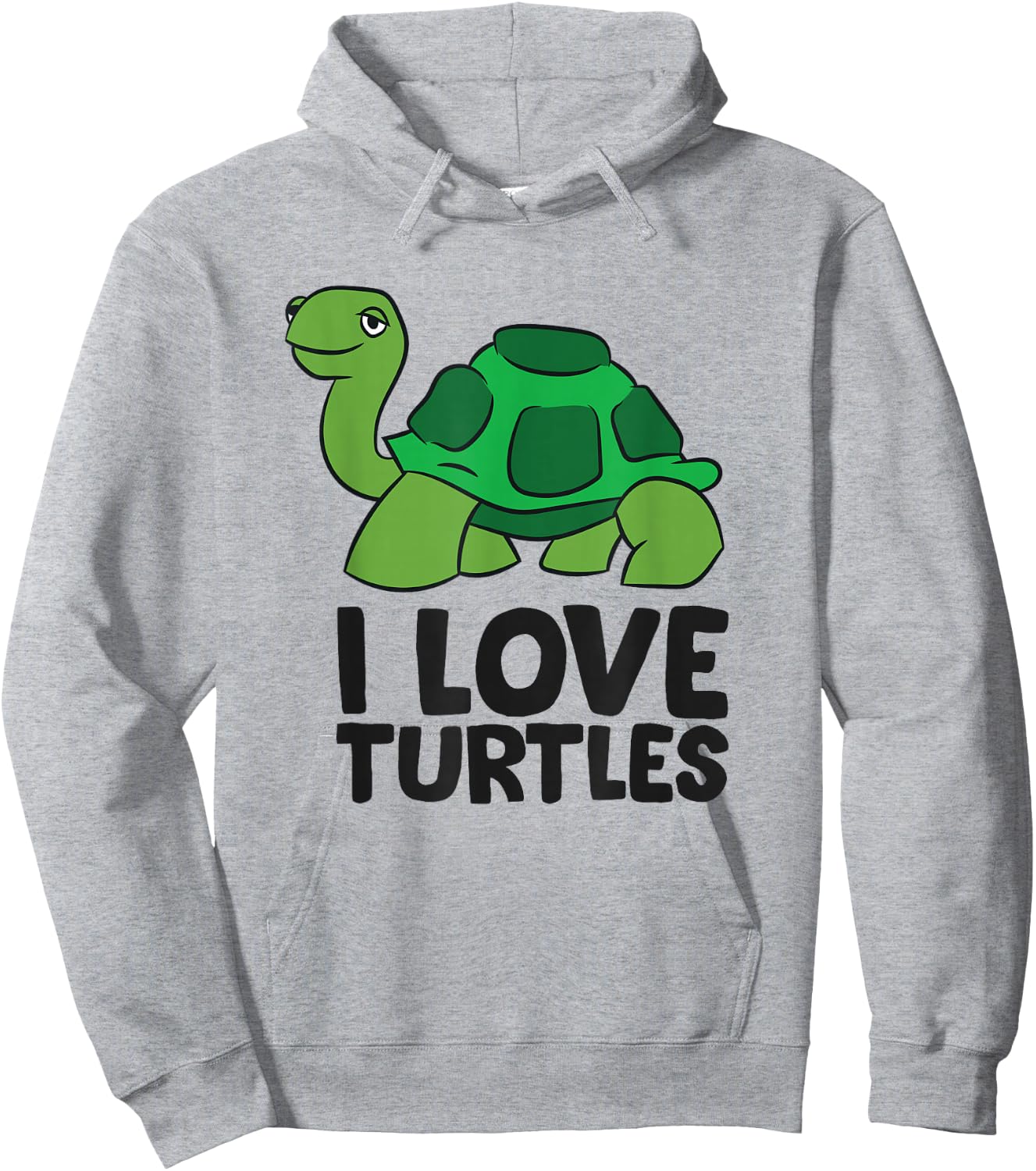 Love Sea Turtles Gift I Love Turtles Hoodie - Hoodie | Ash