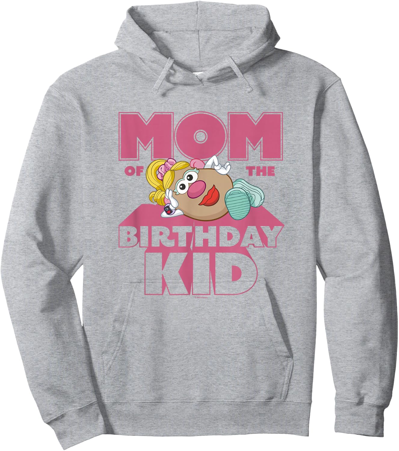 Mr. Potato Head Mom Of The Birthday Kid Sassy Portrait Hoodie - Hoodie | Ash