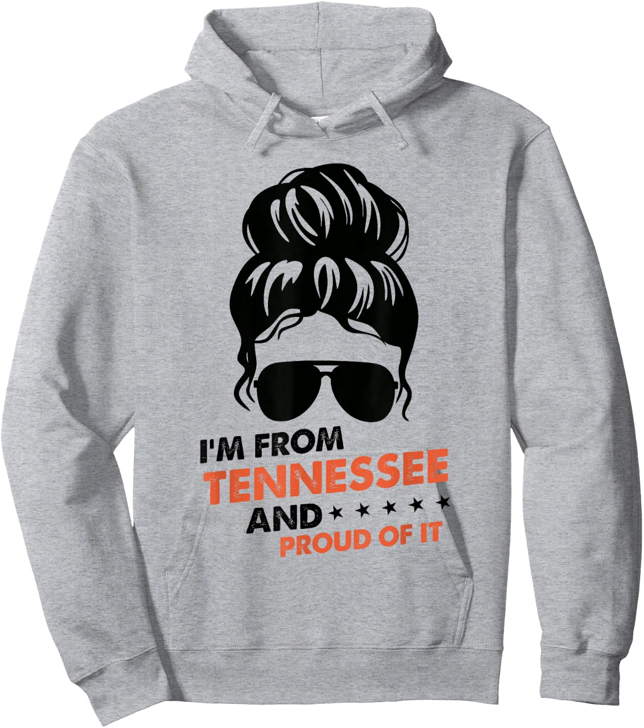 I'm From Tennessee And Proud Of It - Orange TN Tennessee Hoodie - Hoodie | Ash
