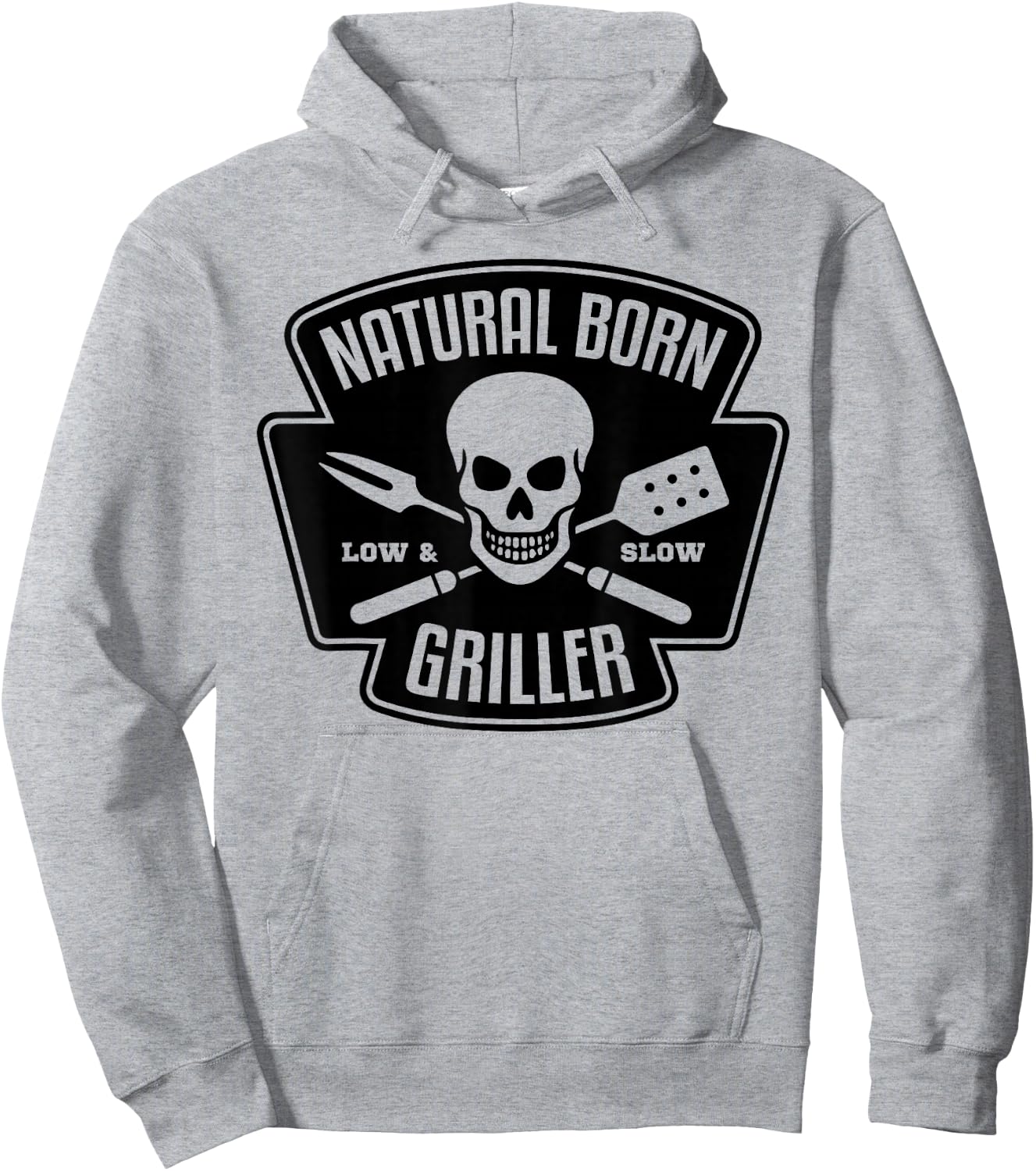 Barbecue Natural Born Grillmeister Griller Grill Gift Hoodie - Hoodie | Ash