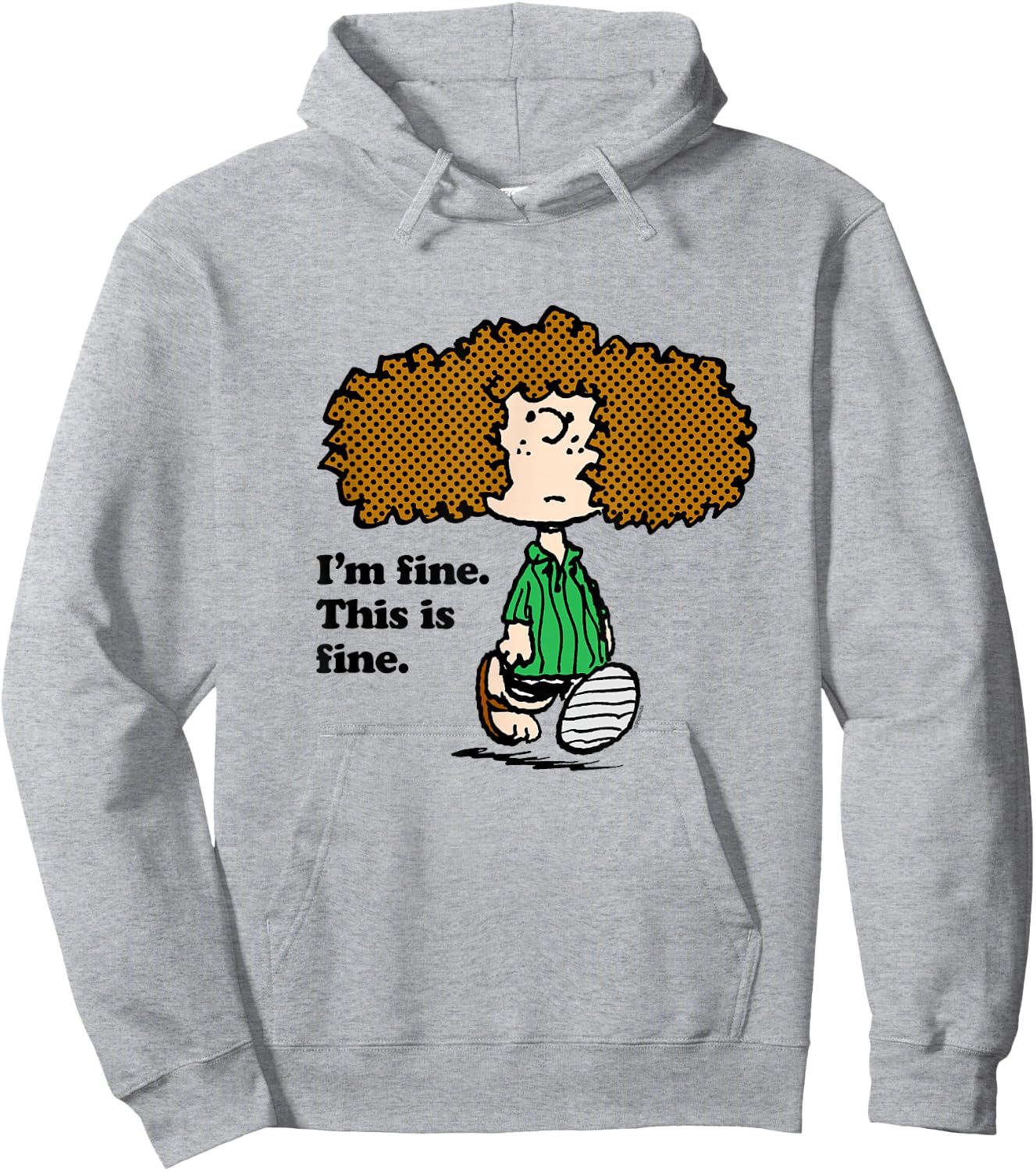 Peanuts - Patty I'm Fine Hoodie - Hoodie | Ash