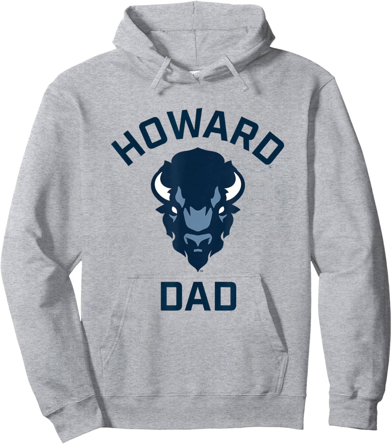 Howard University Bison Arched Dad Hoodie - Hoodie | Ash