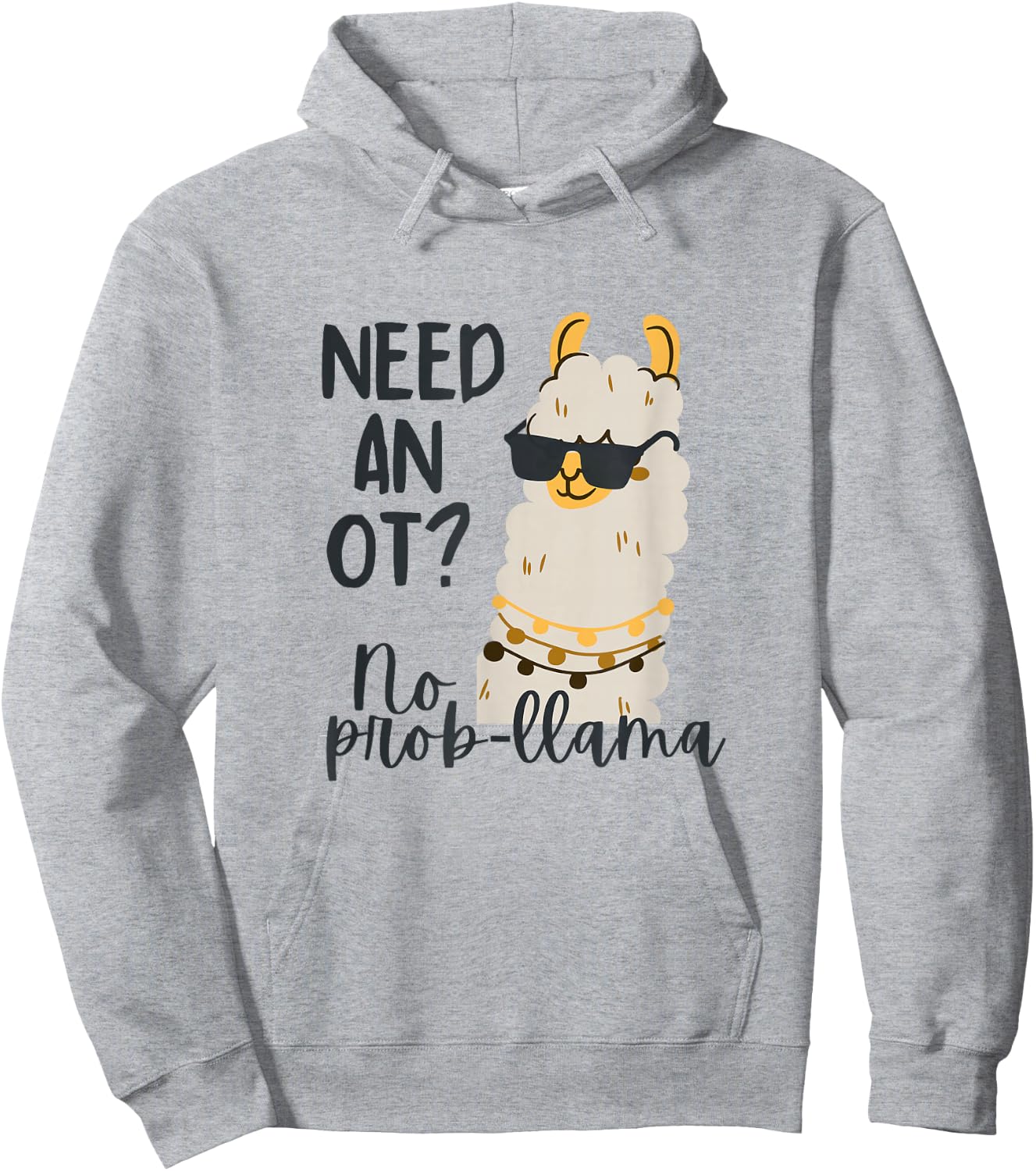 Cute Occupational Therapist OT Therapy Funny LLama Lover Hoodie - Hoodie | Ash