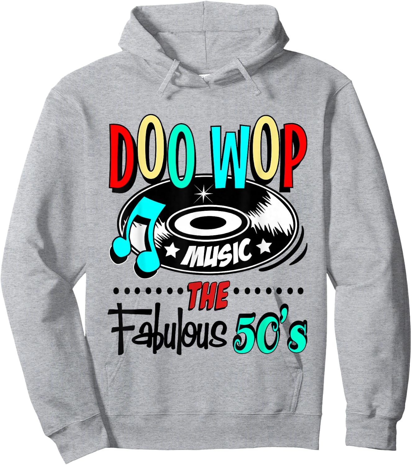 1950s Doo Wop Retro 50s Sock Hop Rock N Roll Rockabilly Hoodie - Hoodie | Ash