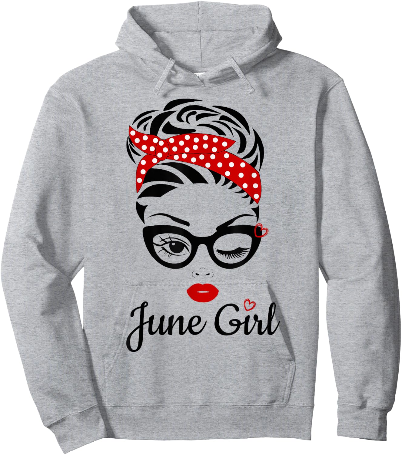 Women June Girl Birthday Girl Born June Birthday Hoodie - Hoodie | Ash