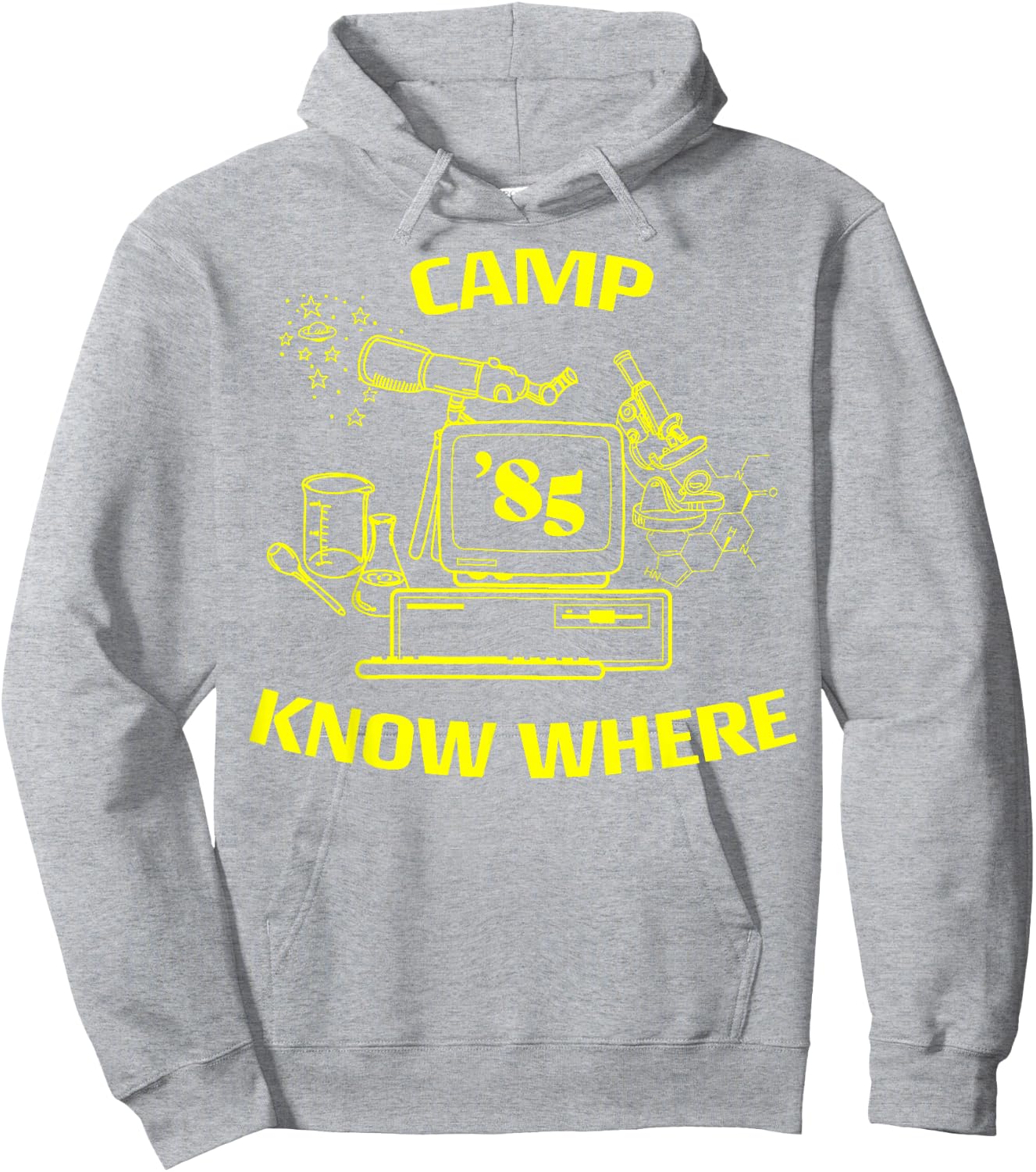 Netflix Stranger Things Camp Know Where 85 Logo Hoodie - Hoodie | Ash