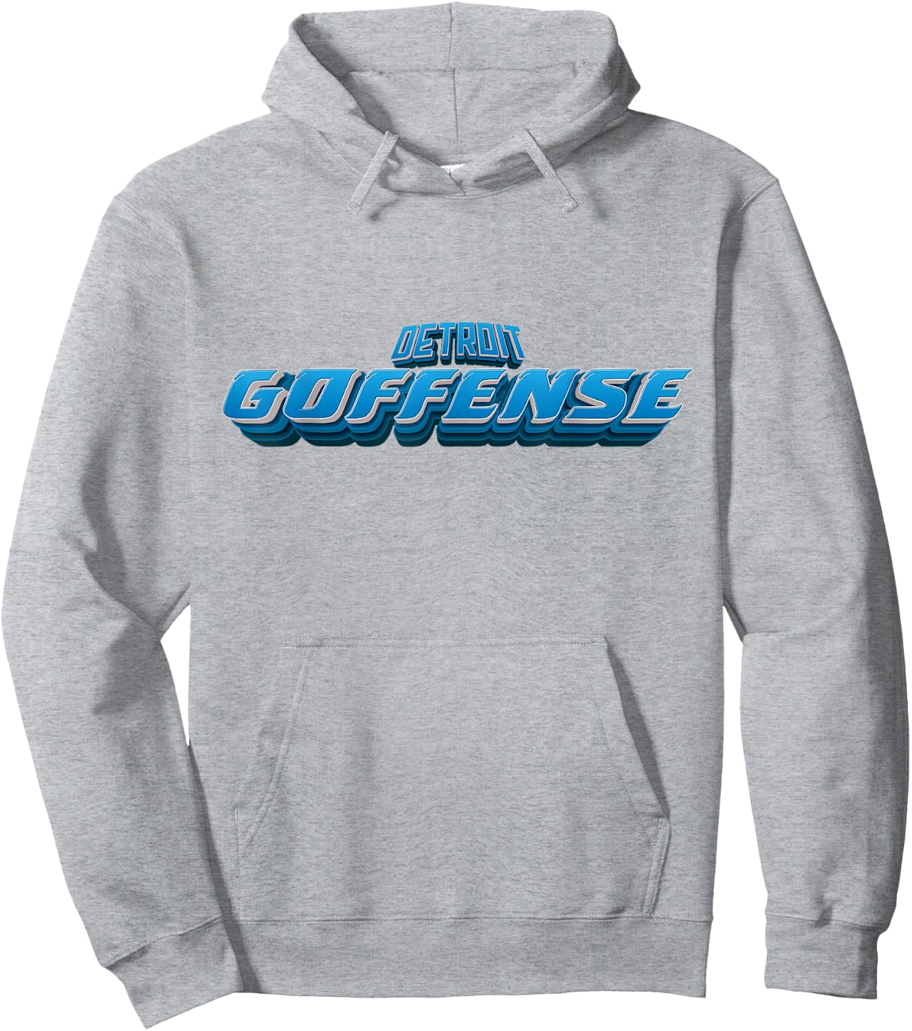 Detroit Football Goffense Hoodie - Hoodie | Ash