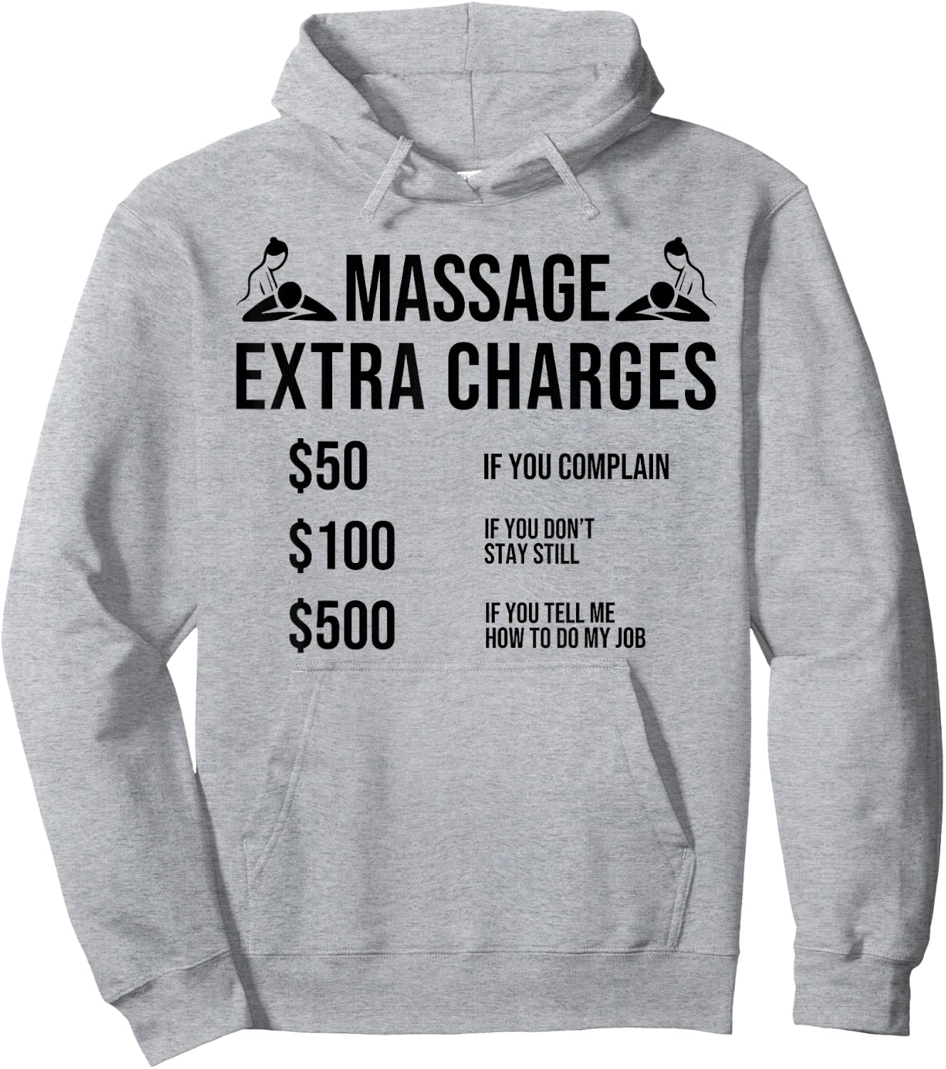 Funny Massage Therapy Physical Therapy Quotes for Massager Hoodie - Hoodie | Ash