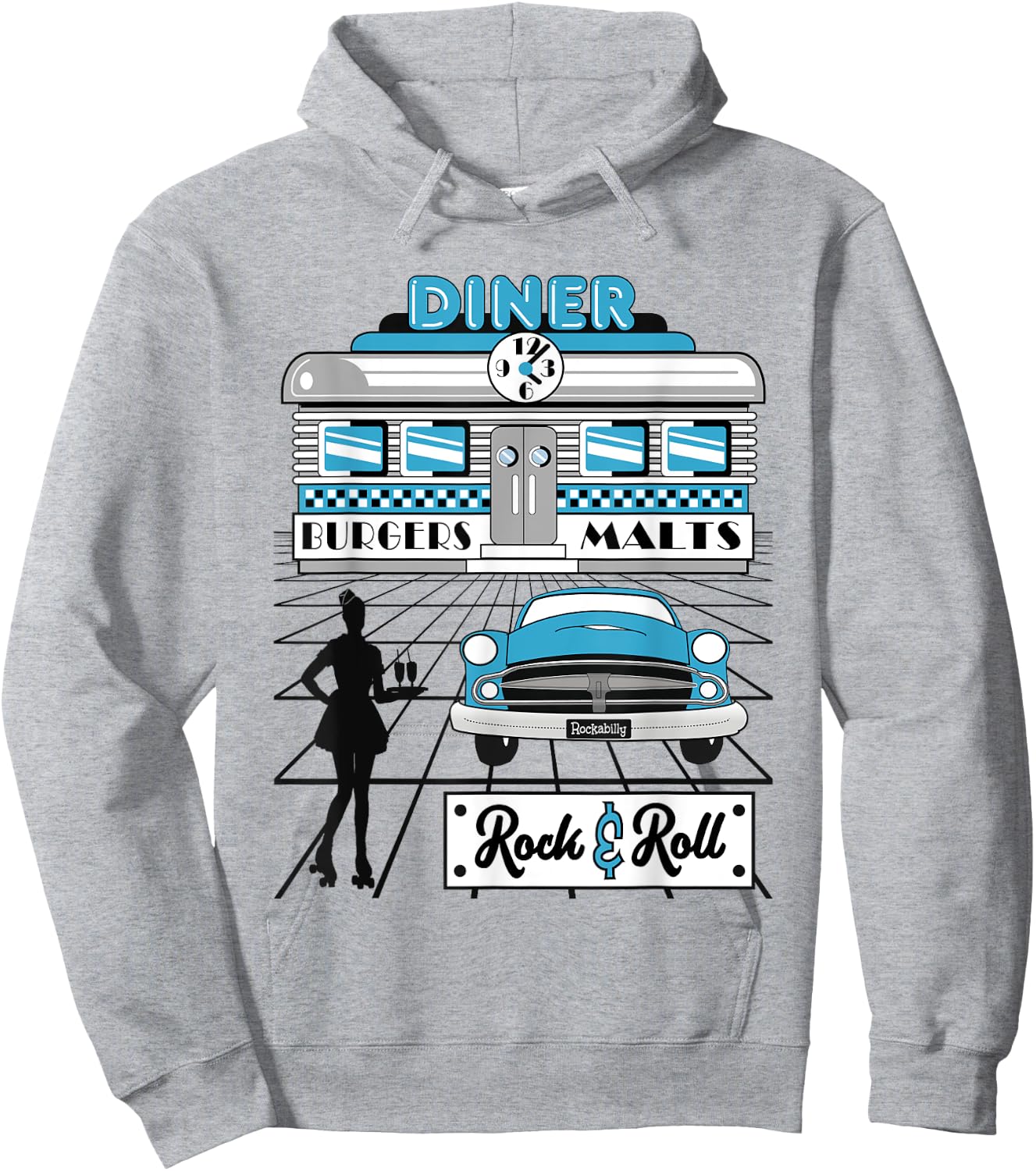 Sock Hop Party Clothes Retro 50s Rockabilly 1950s Doo Wop Hoodie - Hoodie | Ash