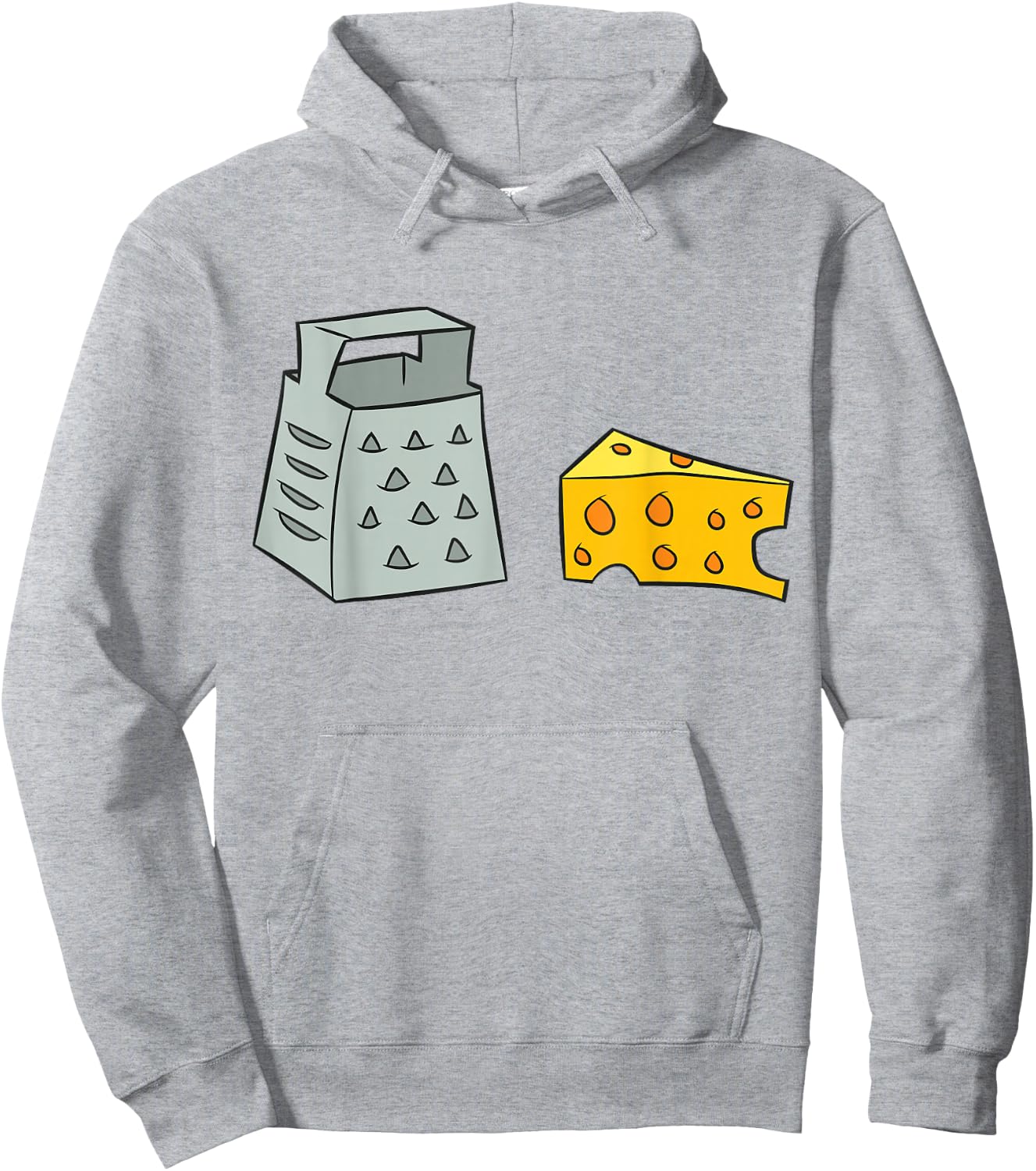 Cheese Lovers Gift Love Cheese Grater and Cheese Hoodie - Hoodie | Ash