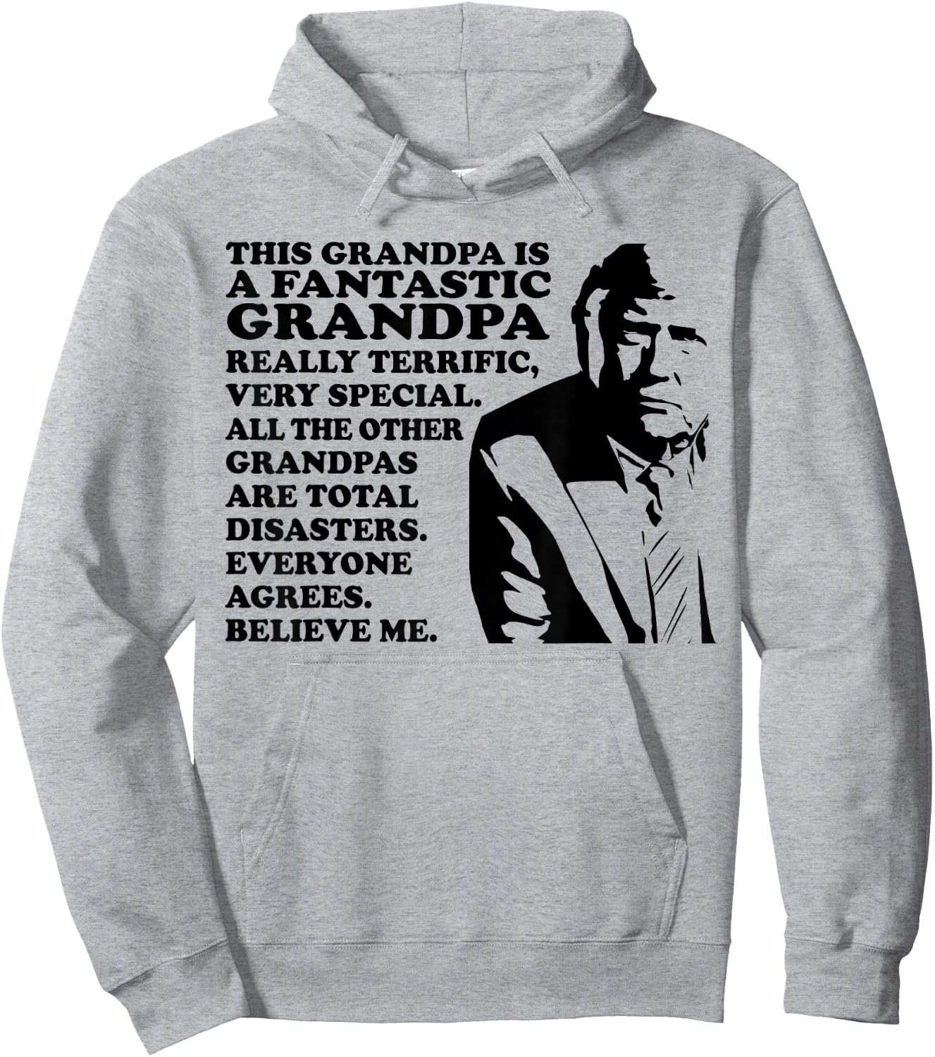 Funny Pro Trump This Is A Fantastic Grandpa Trump Supporter Hoodie - Hoodie | Ash