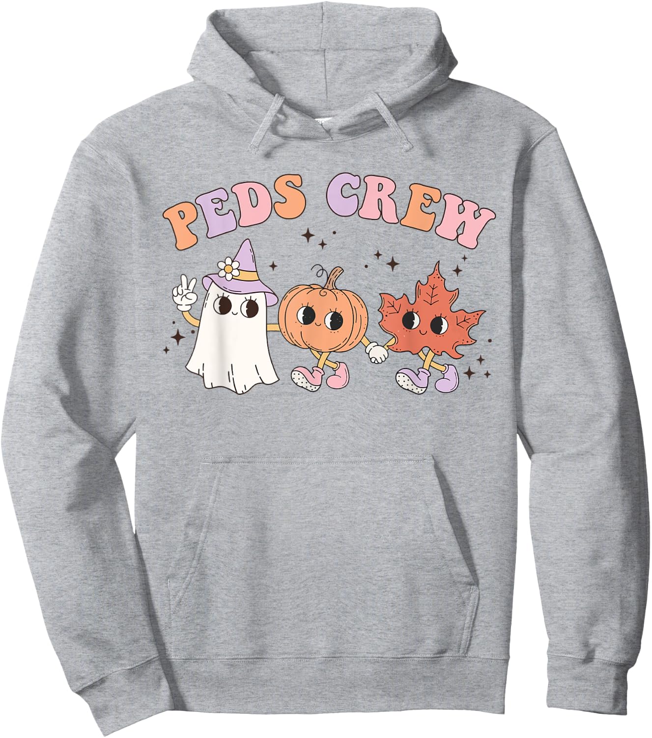 Cute Peds Crew Halloween Pediatric Nurse Pediatric Hoodie - Hoodie | Ash