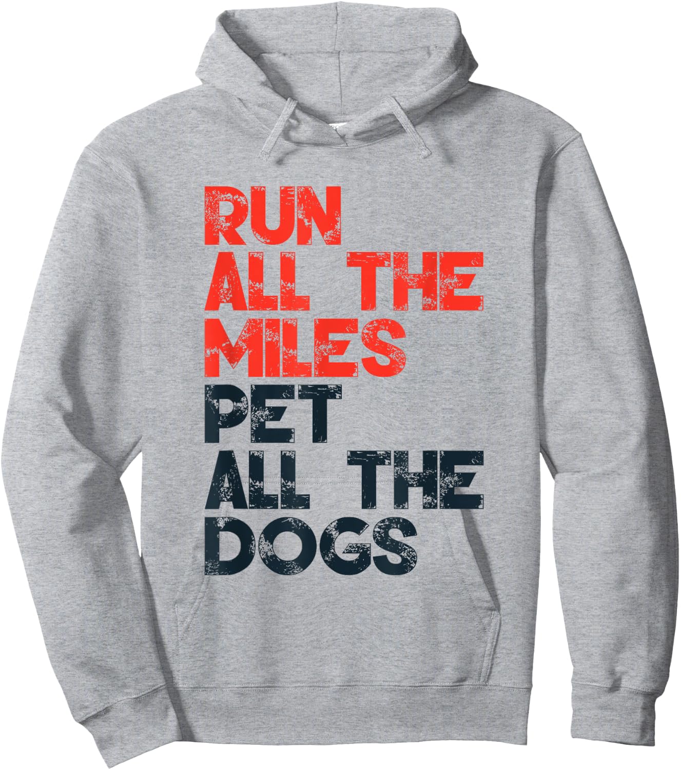 Run All The Miles Pet All The Dogs, Runner Pet Lover Hoodie - Hoodie | Ash