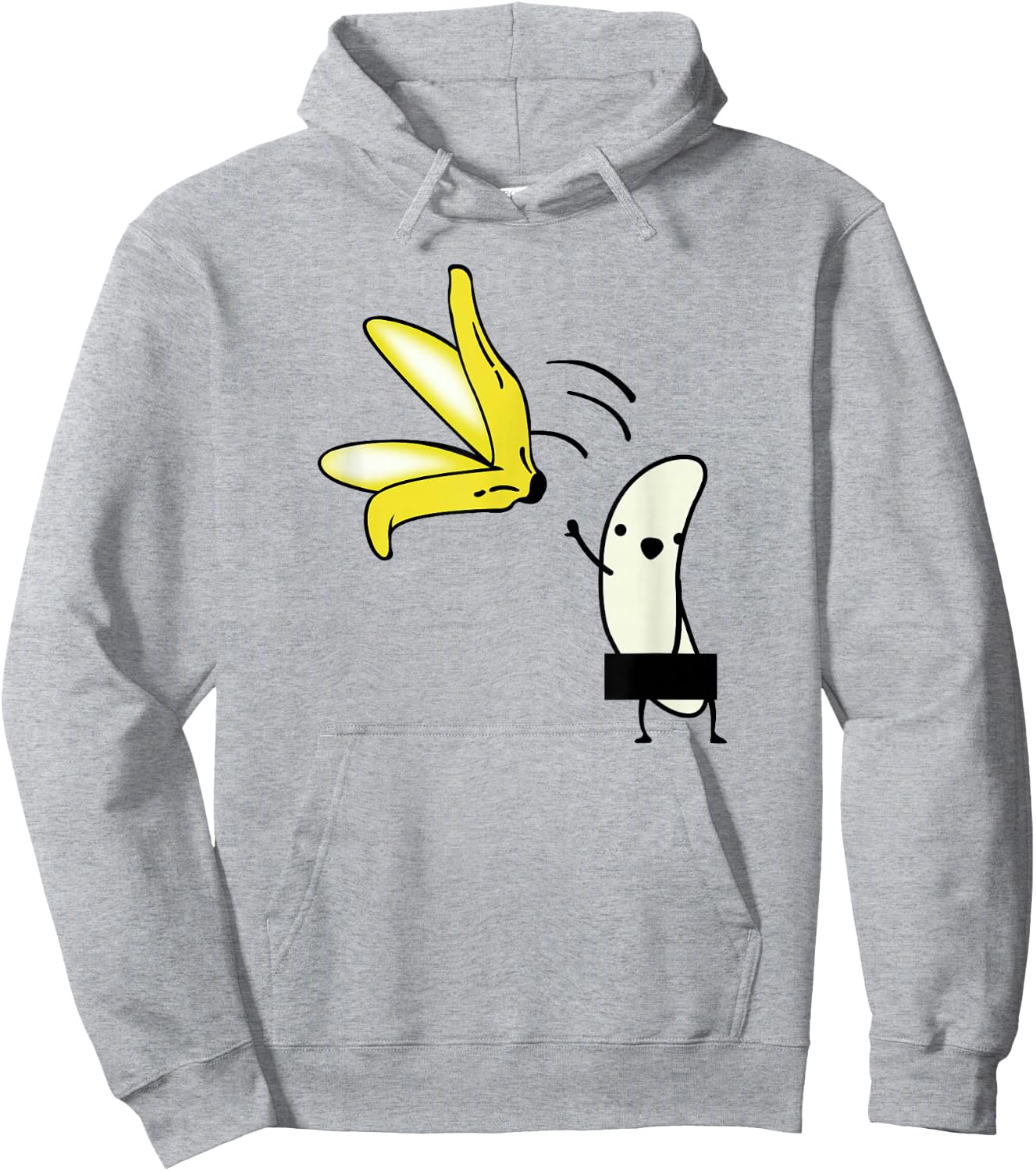 Nude Undressing Banana Halloween Costume Striptease Hoodie - Hoodie | Ash