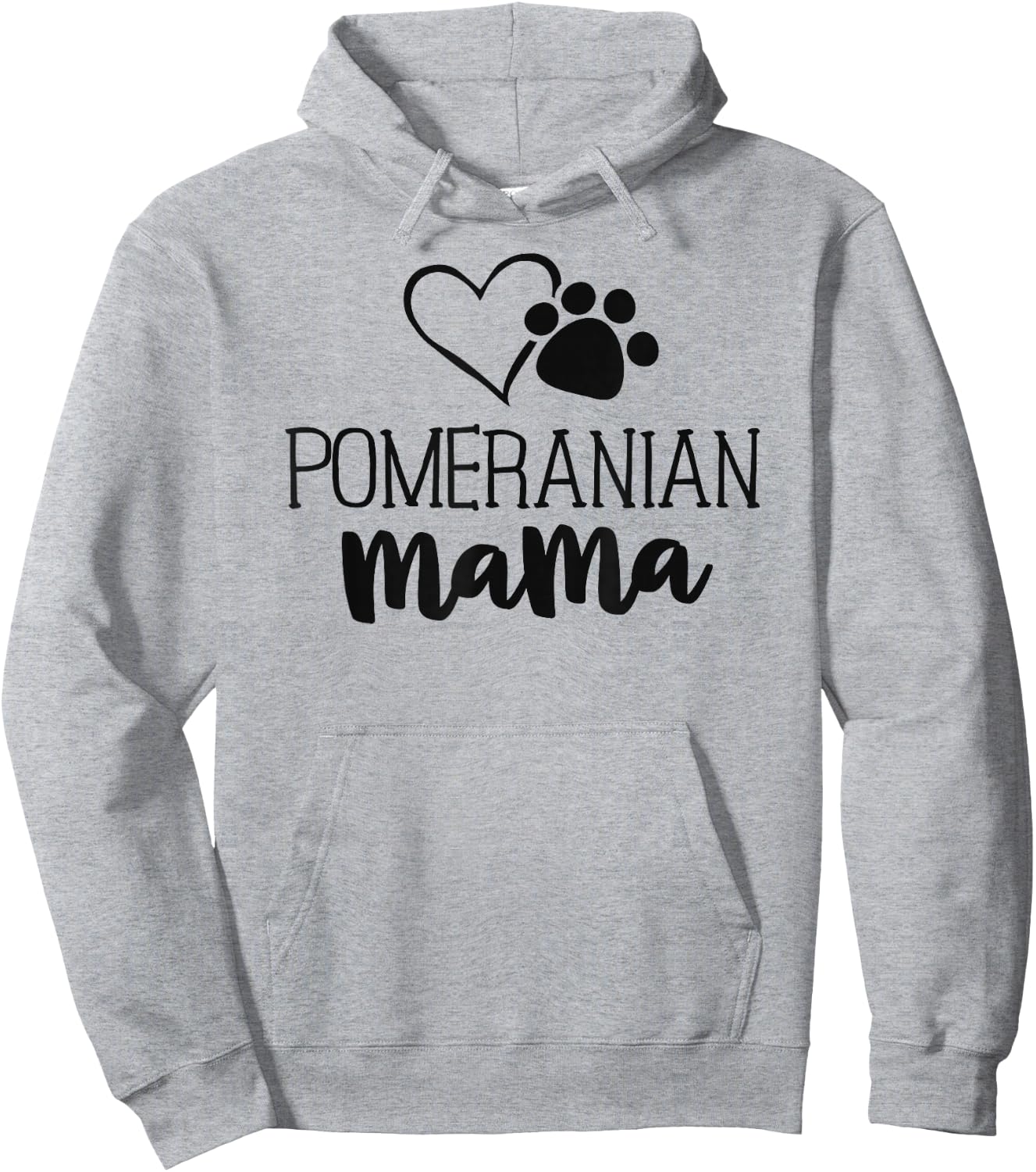Pomeranian Mama Shirt Dog Owner Gifts Mother Hoodie - Hoodie | Ash