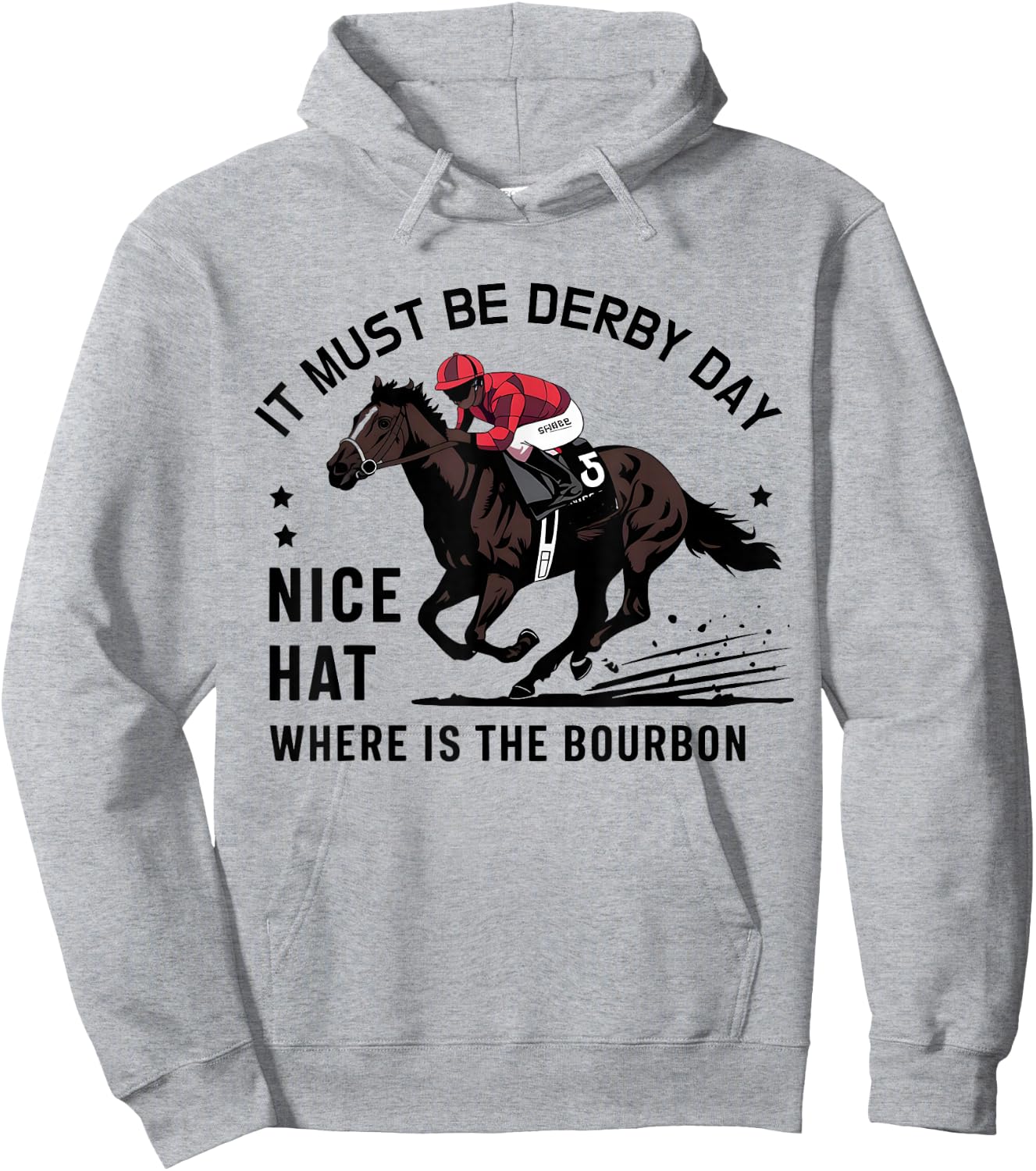 Talk Derby To Me Derby Day Horse Racing Hoodie - Hoodie | Ash