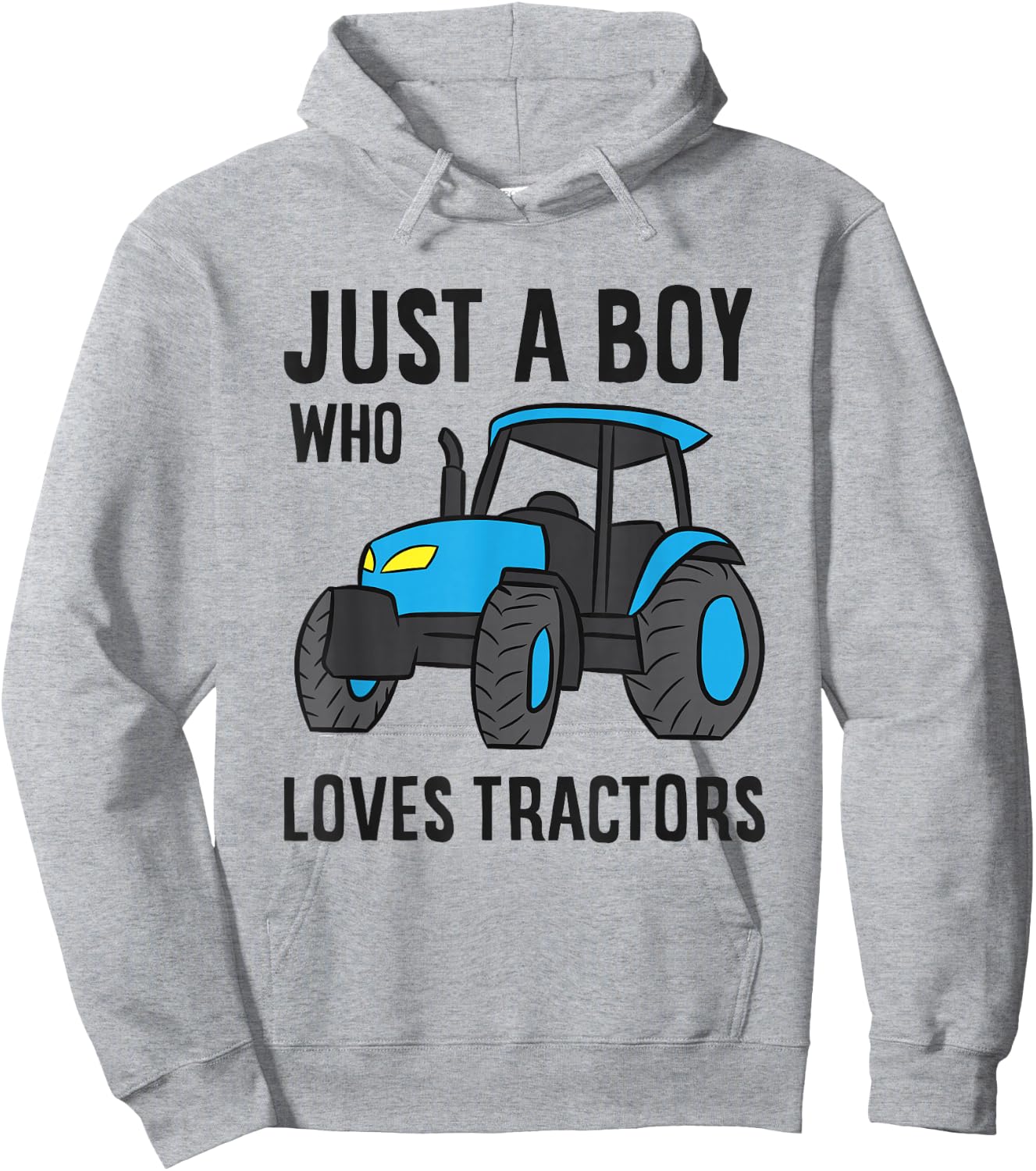 Just a Boy Who Loves Tractors Hoodie - Hoodie | Ash