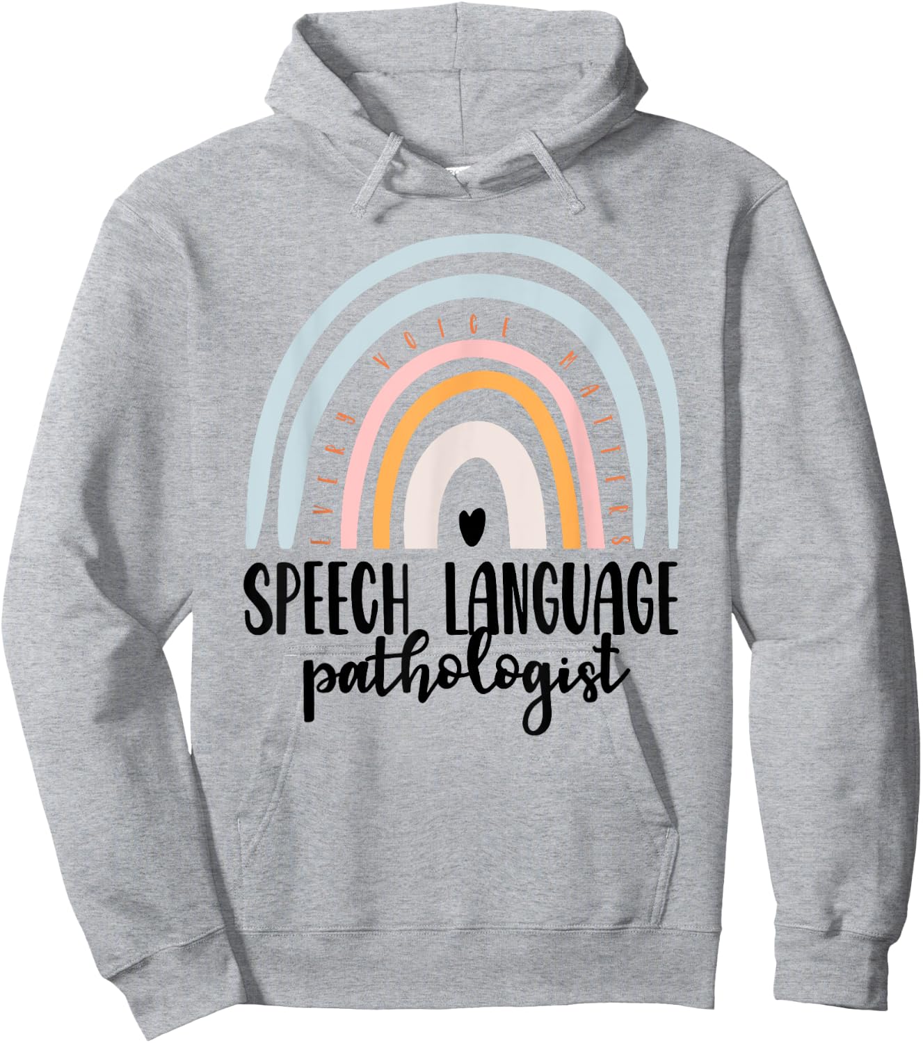 Speech Language Pathologist Speech Therapy SLP Gift Boho Hoodie - Hoodie | Ash